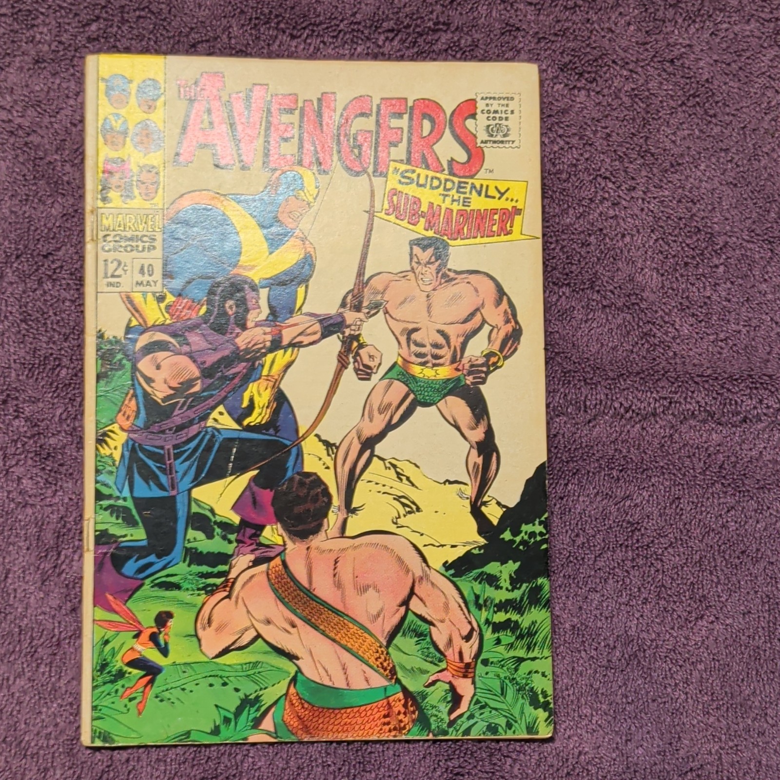 The Avengers #40 May 1967 Marvel Hawkeye Wasp Sub-Mariner 