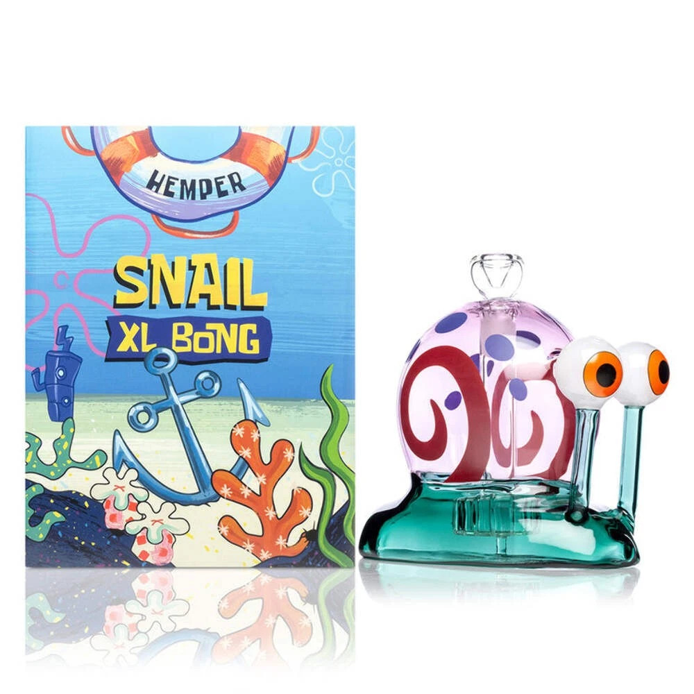 Hemper Snail XL Glass Water Pipe Bong Kit – 6″