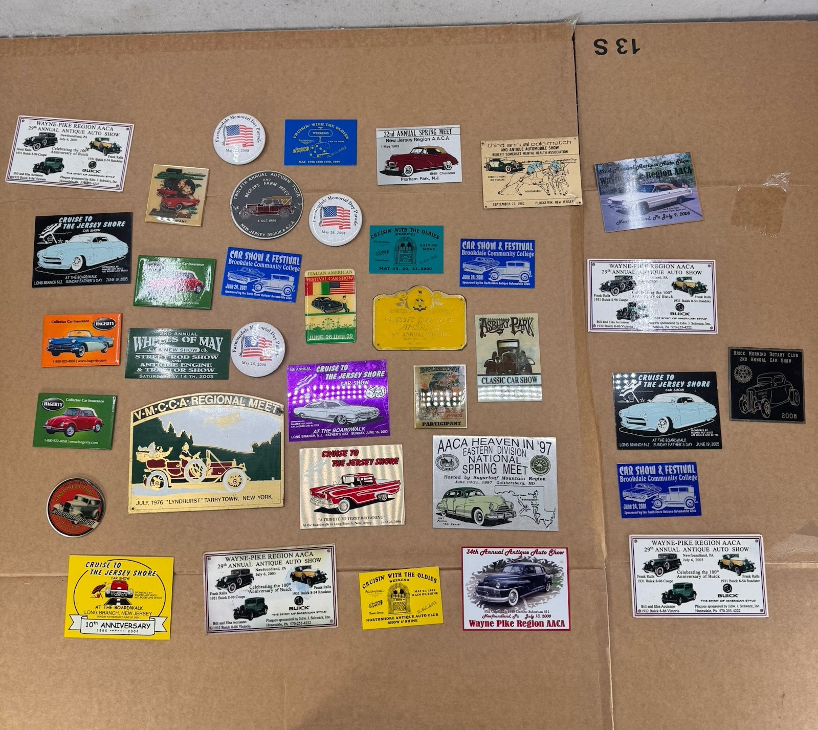 Vintage Classic Car Show Fridge Magnet Lot AACA Antique Auto Club Memorabilia