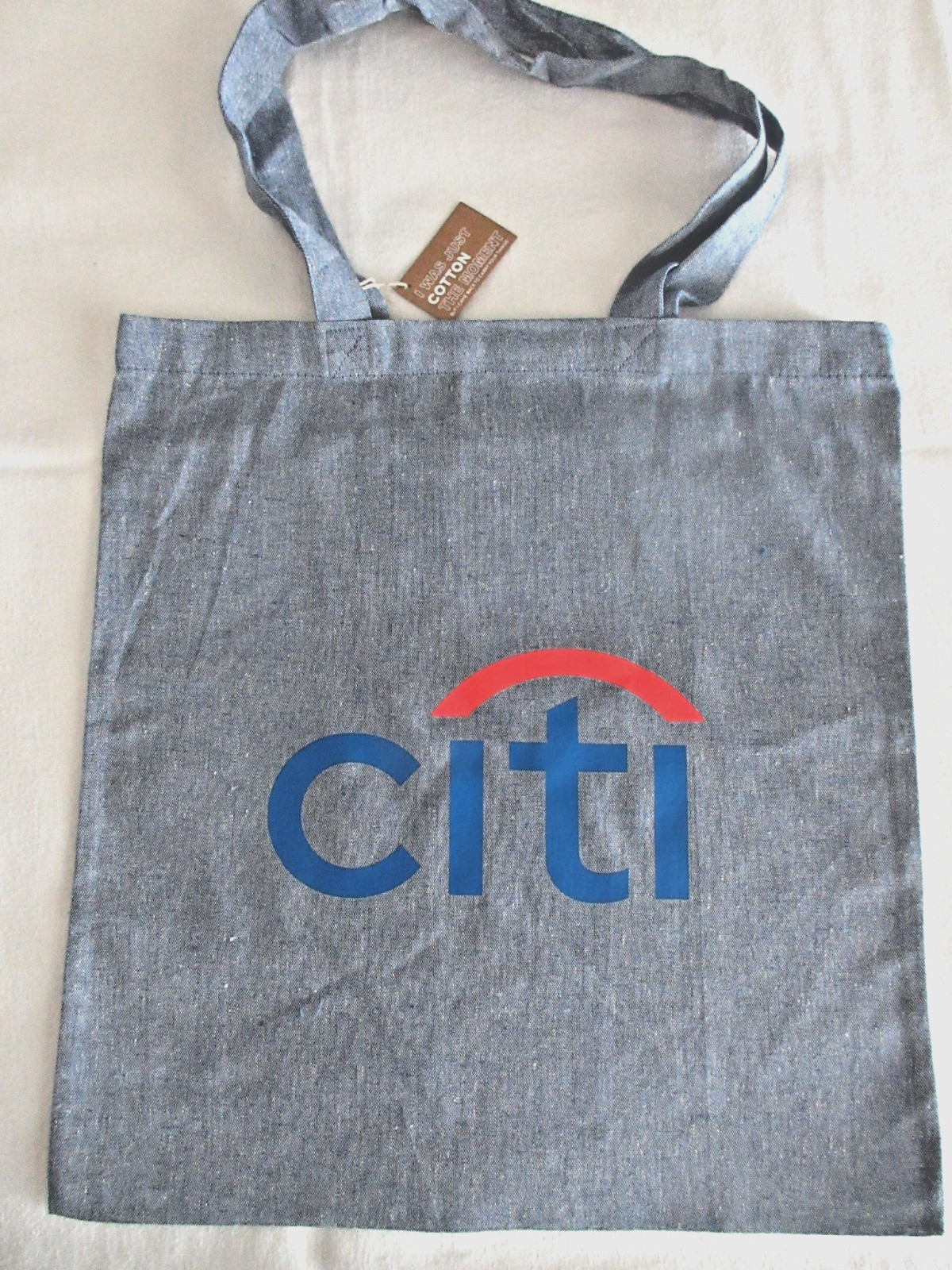 Citi Bank blue denim Tote   Bag NEW