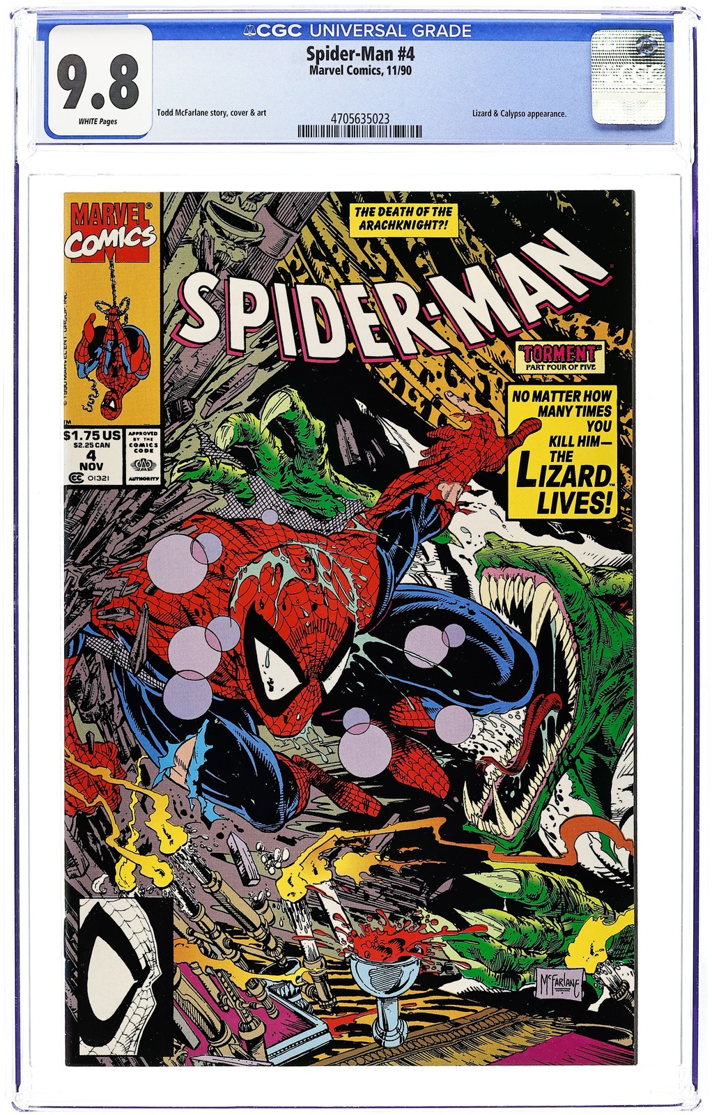 Spider-Man #4D CGC 9.8 1990 4705635023