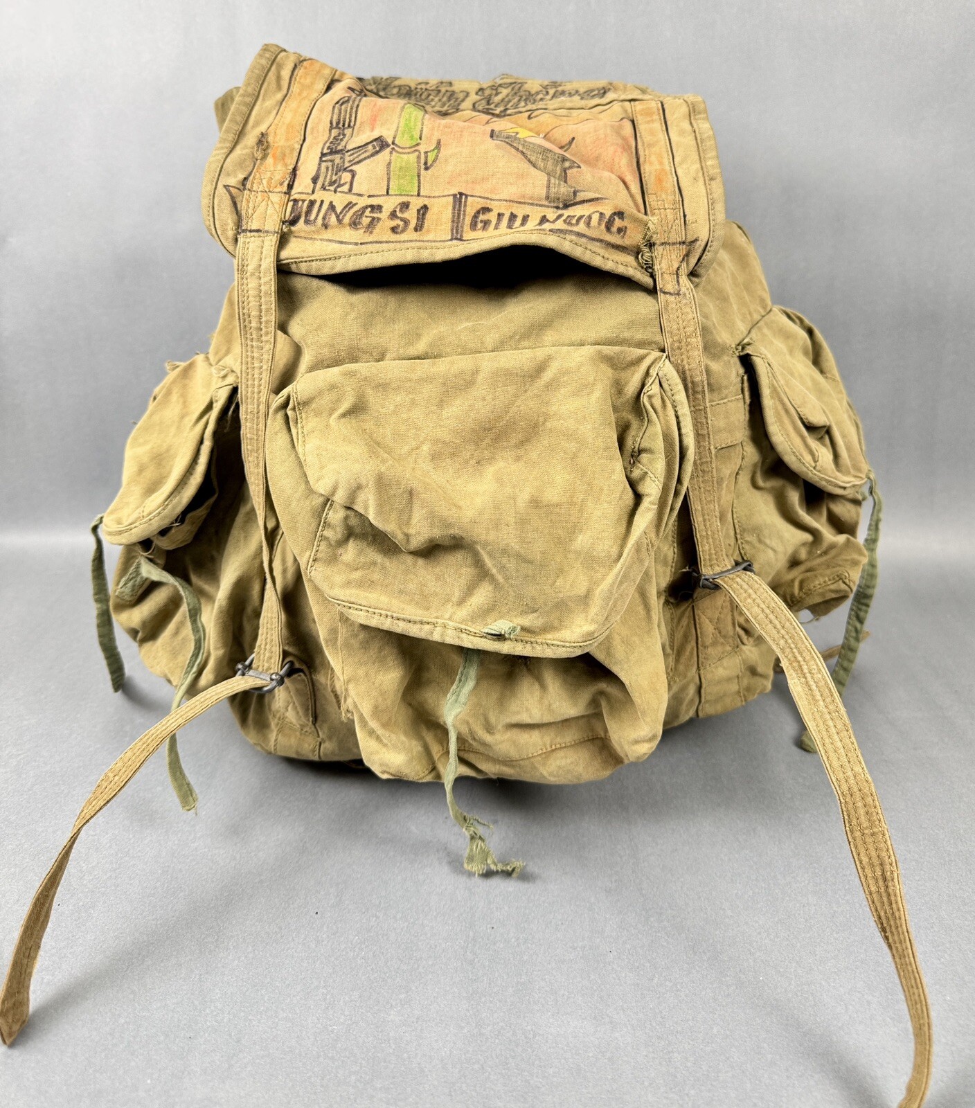 Vietnamese Army rucksack reed green pack Viet Cong NVA VC 1975