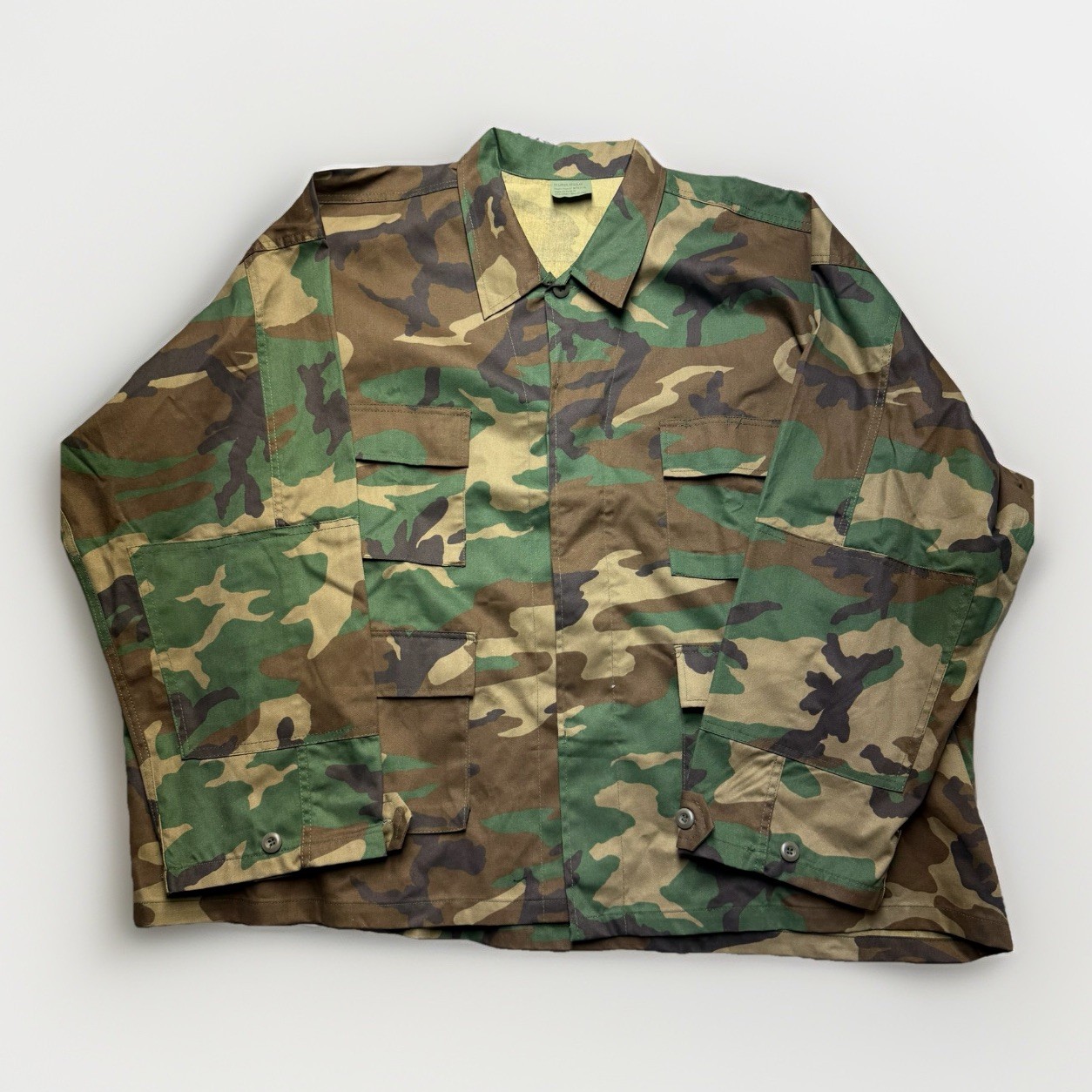 Rothco Woodland Camo BDU Jacket 5XL Regular Military Tactical Oversized Coat
