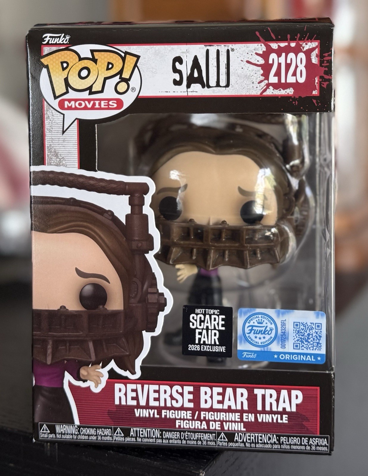 Funko Pop: REVERSE BEAR TRAP (Amanda) #2128 Hot Topic SCARE FAIR 2026 IN HAND