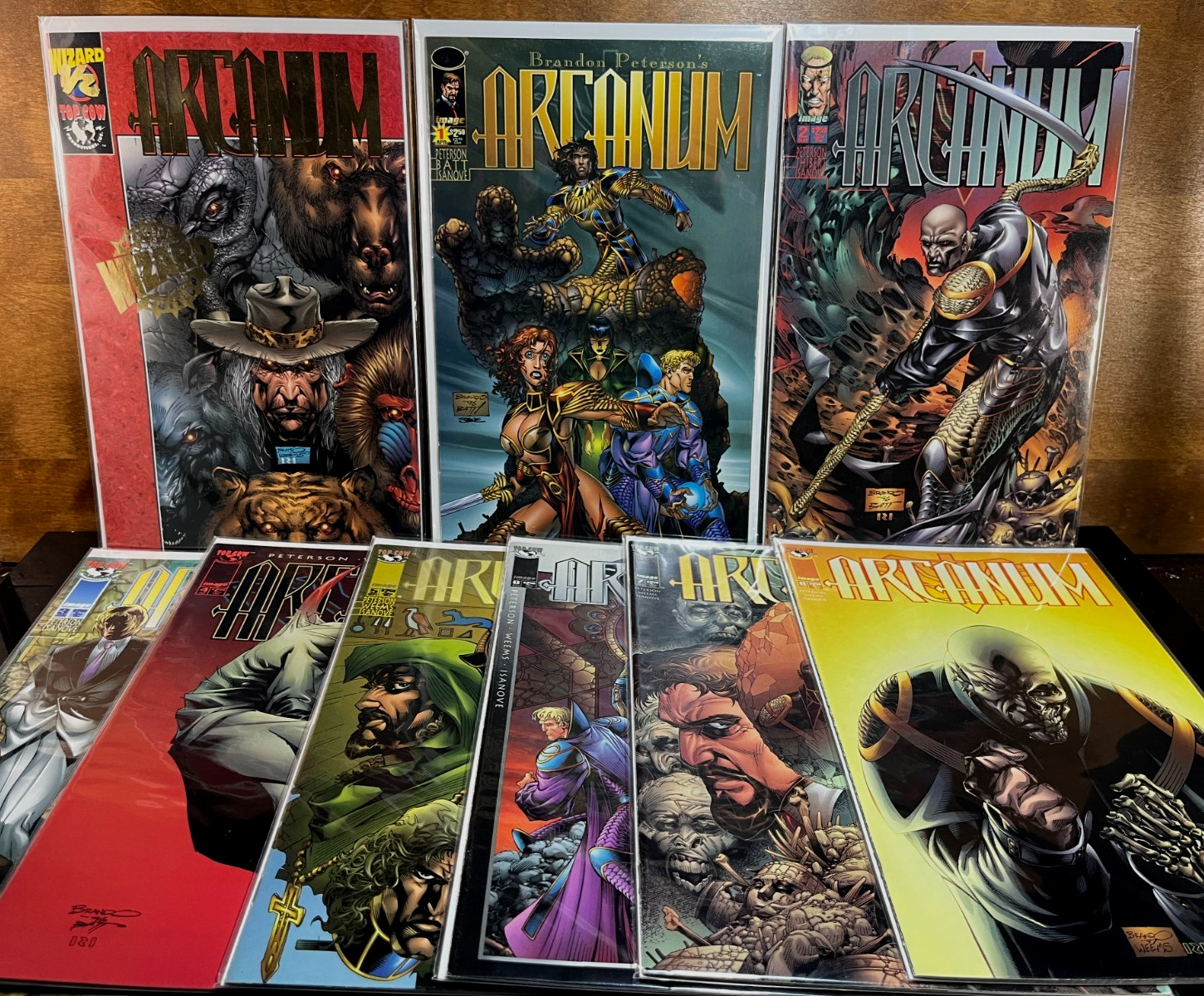 Complete Series ARCANUM  1 2 3 4 5 6 7 8 Image Comics Wizard 1/2 1997 1998 Lot +