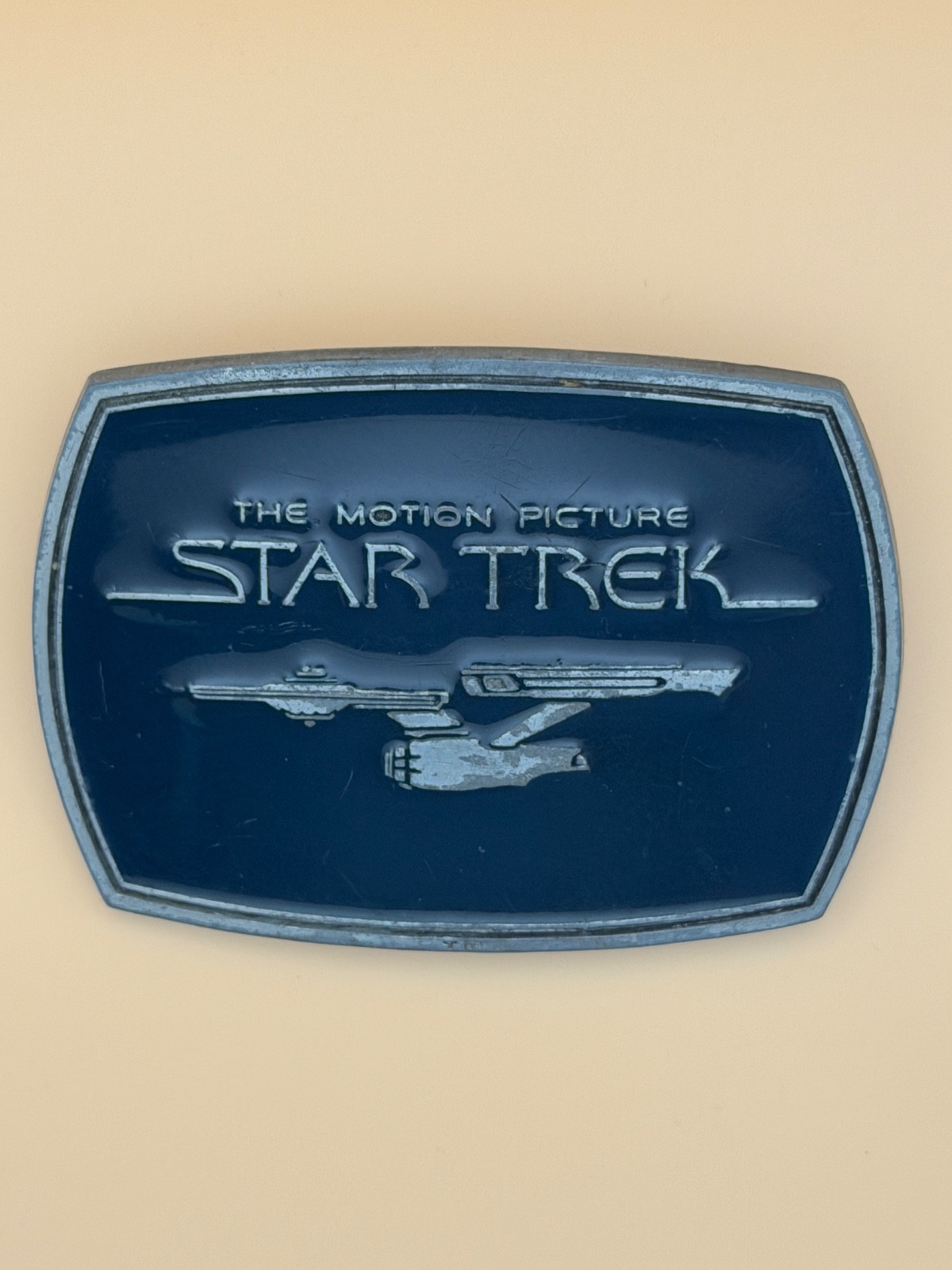 Vintage 1979 Star Trek The Motion Picture USS Enterprise Movie Crew Belt Buckle