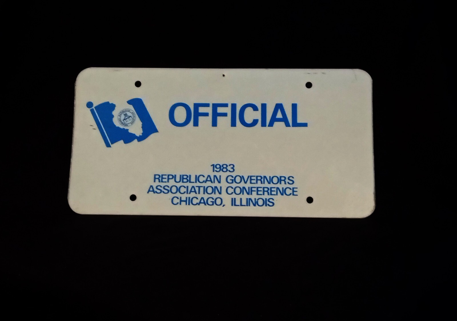 1983 Illinois License Plate Republican Governors - Booster
