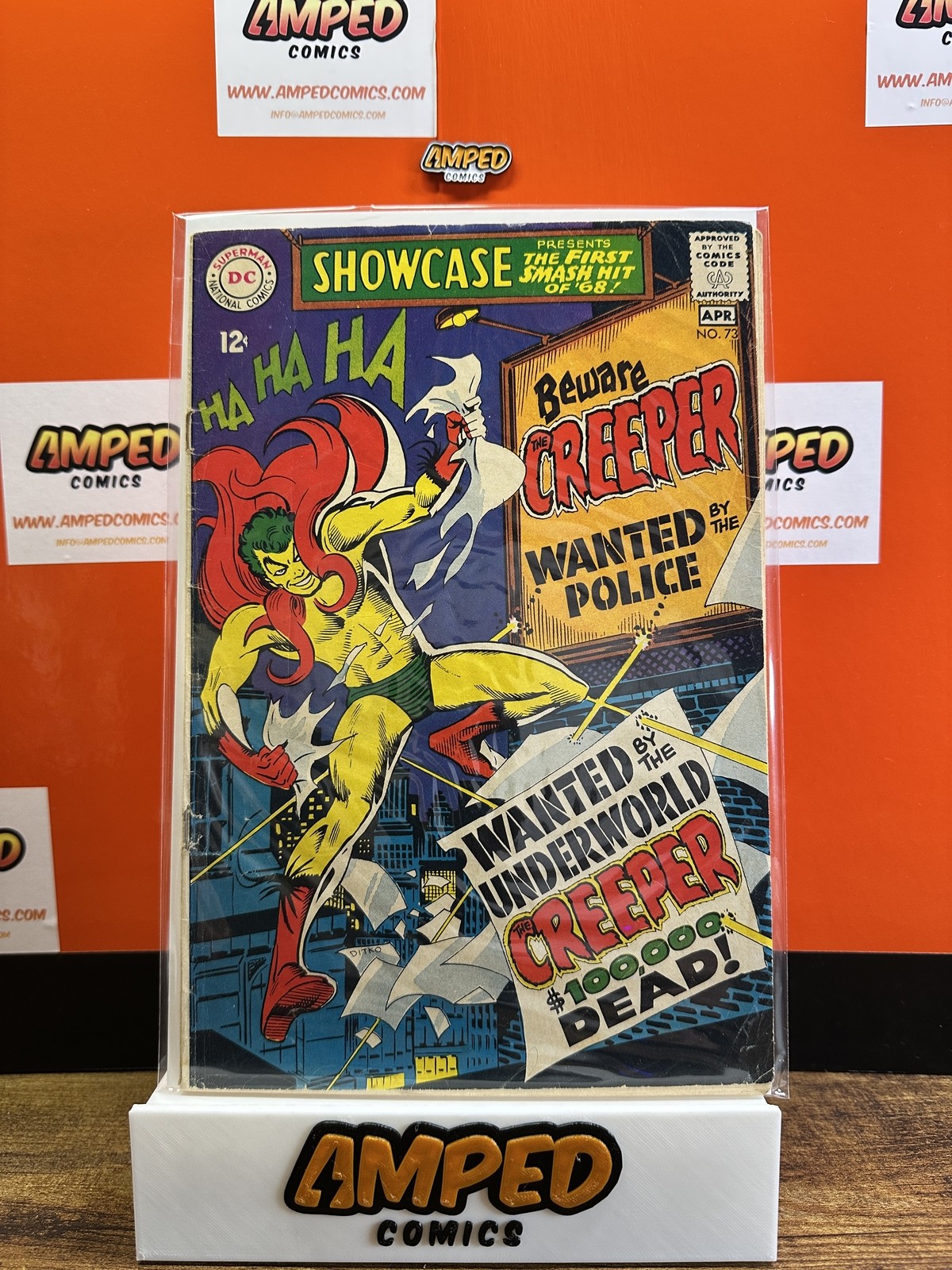 Showcase #73 DC 1968 MID GRADE🔑1ST APP CREEPER and PROF YATZ🔑