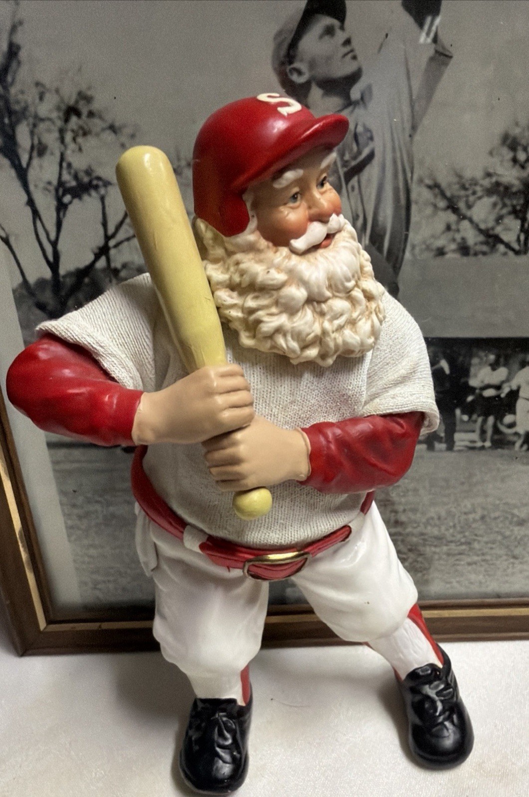 Vintage 1998 Adorable By  Possible Dreams Santa Claus Baseball Player #25 Years