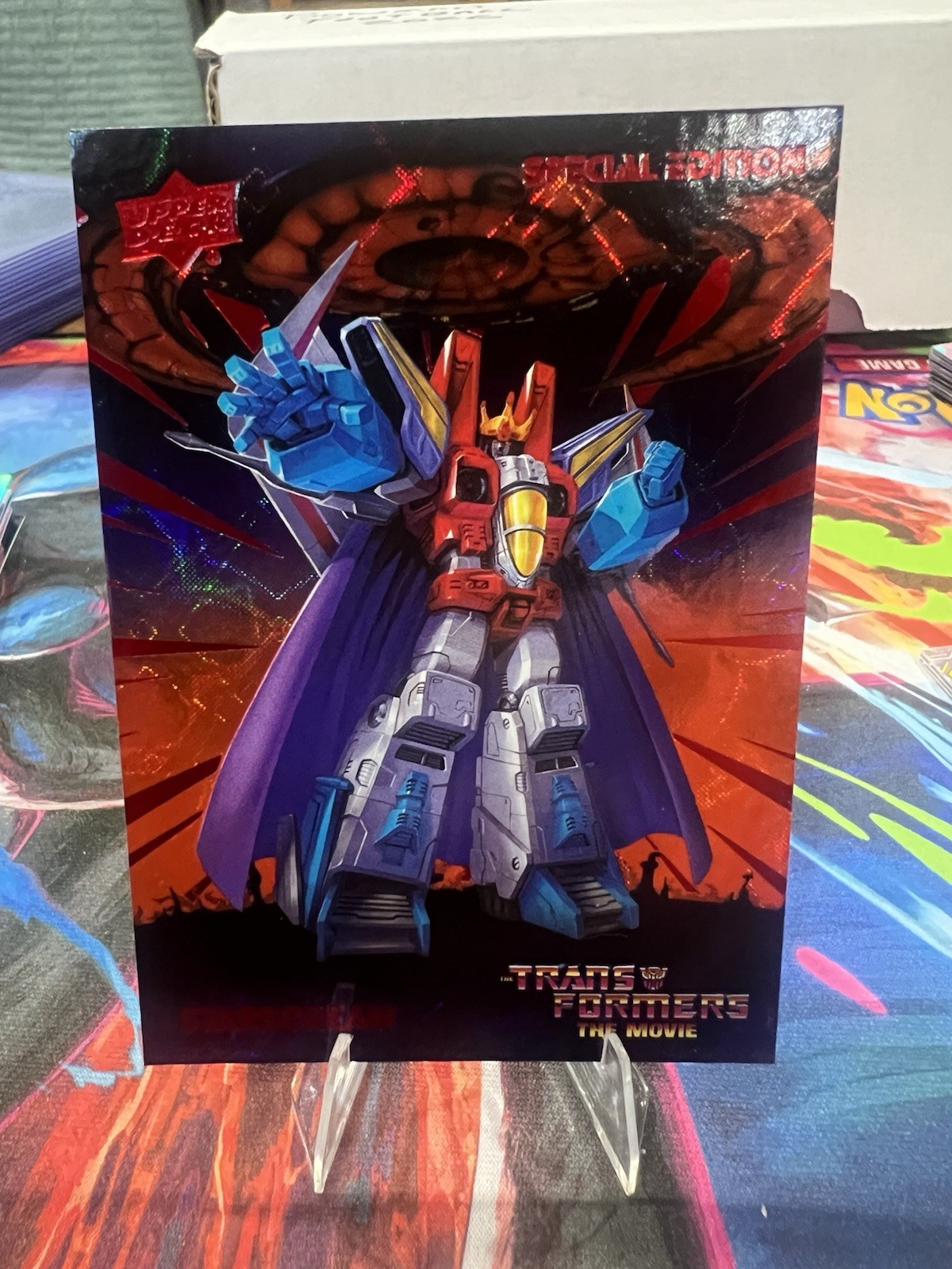 Transformers Upper Deck 1986 Star Scream Red Foil /1986 