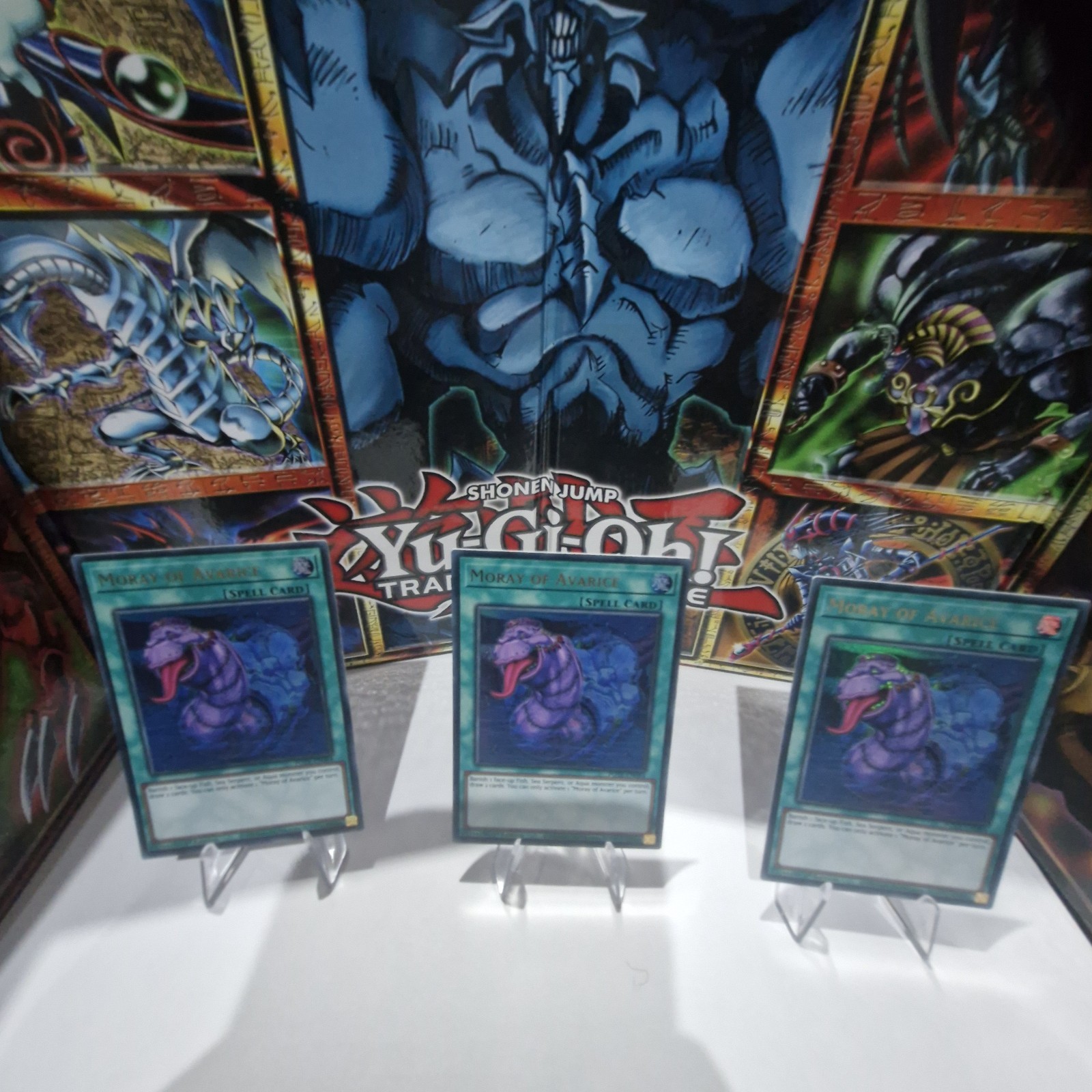 Yugioh Card Bundle 3 X Moray Of Avarice Pote-en084 1st Edition NM Condition
