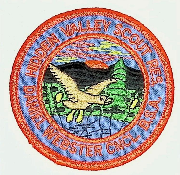 Hidden Valley Scout Reserve Boy Scout Camp Patch Daniel Webster Council BSA