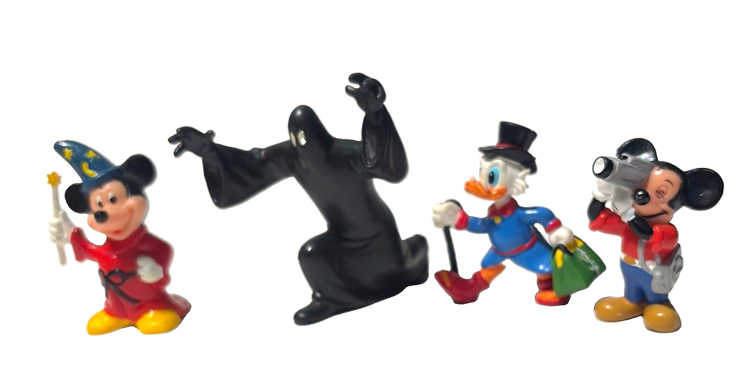 Disney Mickey Wizard Phantom Blot Black Ghost Scrooge McDuck China PVC Figures 4