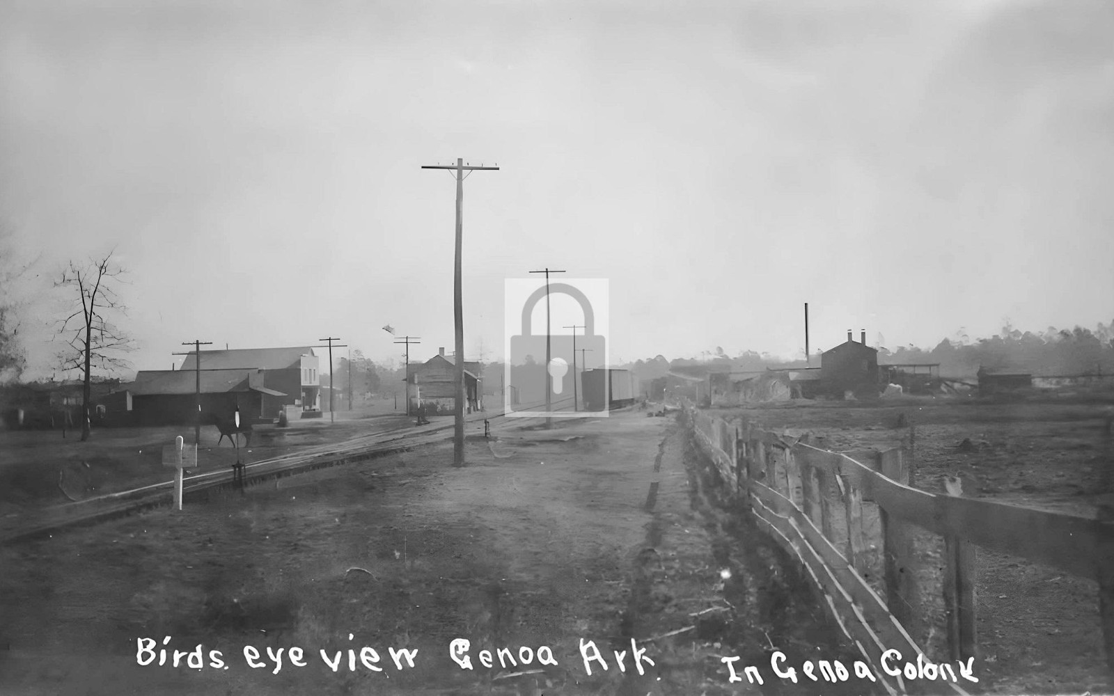Birds Eye View Genoa Arkansas AR - 11x17 Reprint