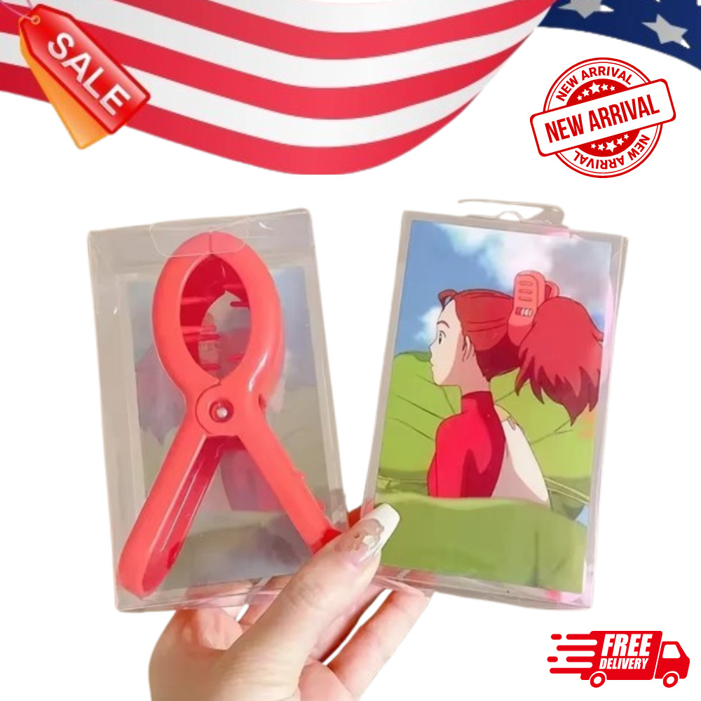Anime The Secret World of Arrietty Borrower Cartoon Grab Clip Hairpin Ponytail