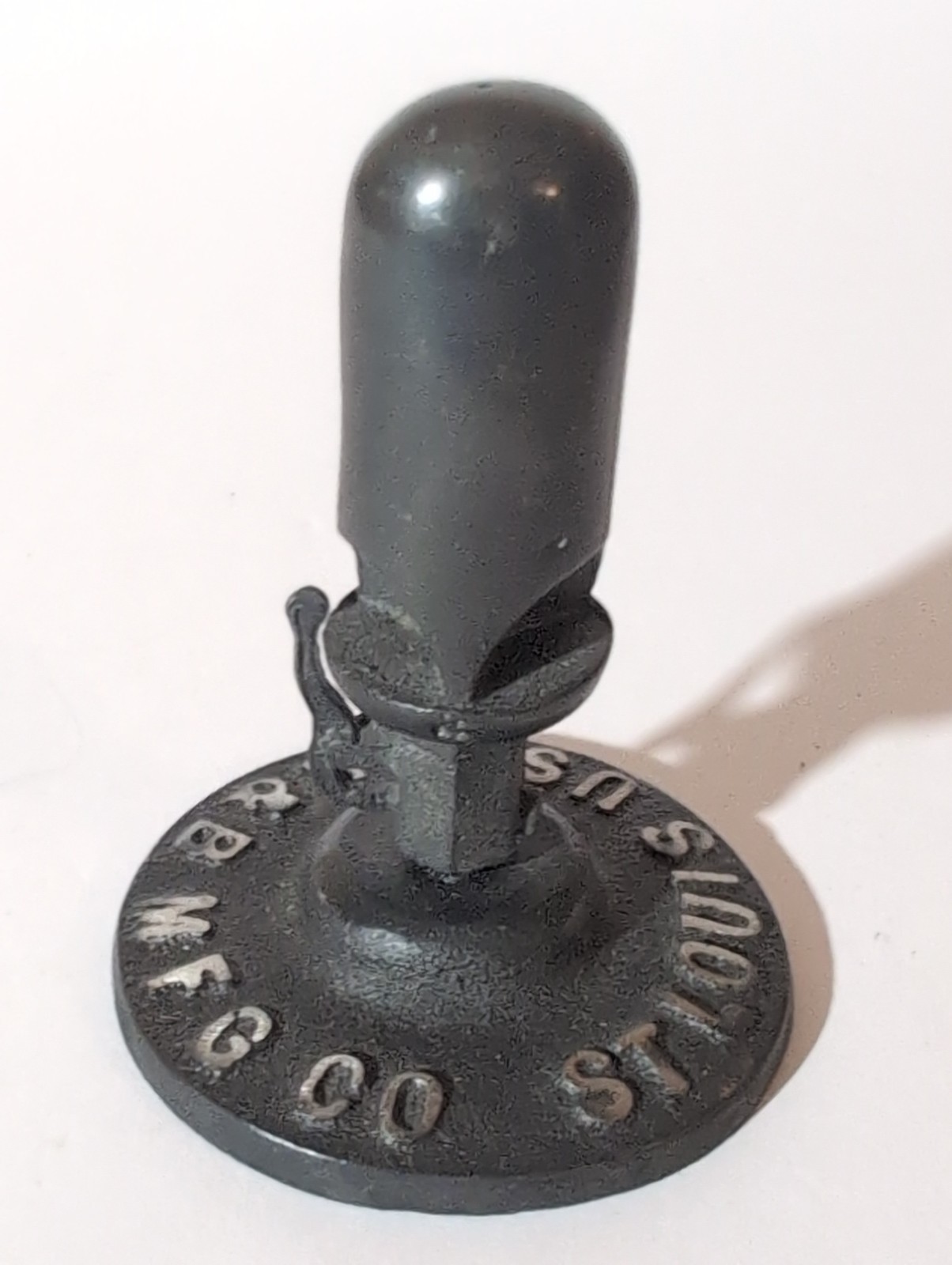 B&B Railroad Steam Whistle Advertising Paperweight Vintage St Louis 