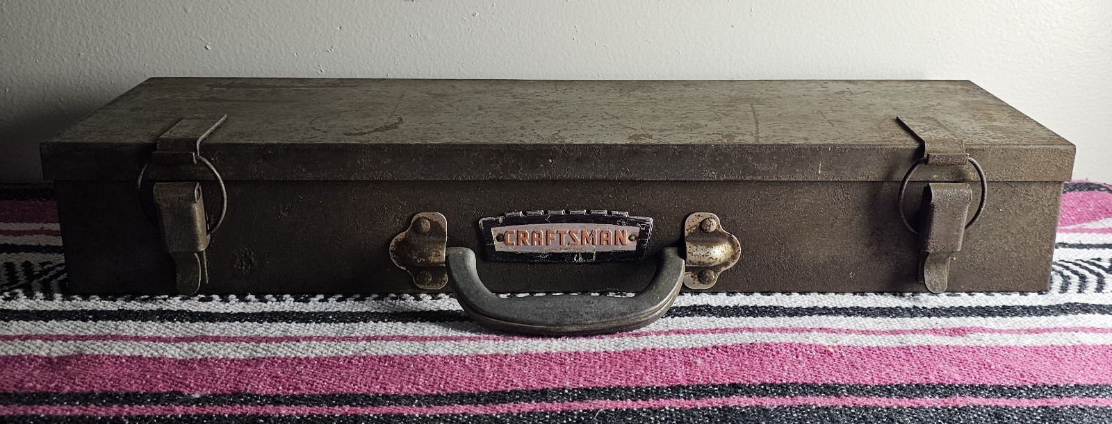 Vintage Craftsman Crown Logo Socket Tool Box Large Pre Owned Rare