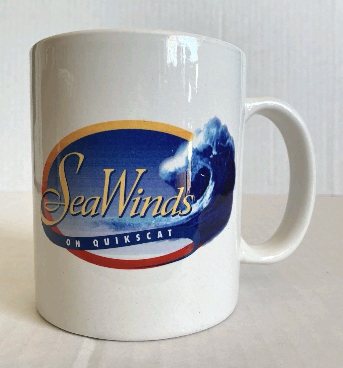 SeaWinds On QuikSCAT Mug NASA JPL Satellite Caltech Advertising Collectible RARE