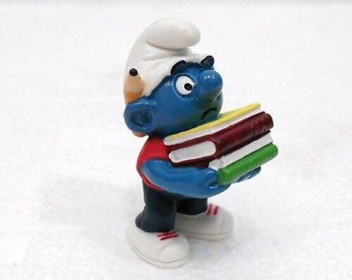 Schleich 20464 Studious Smurf Toy Figurine Model - NEW