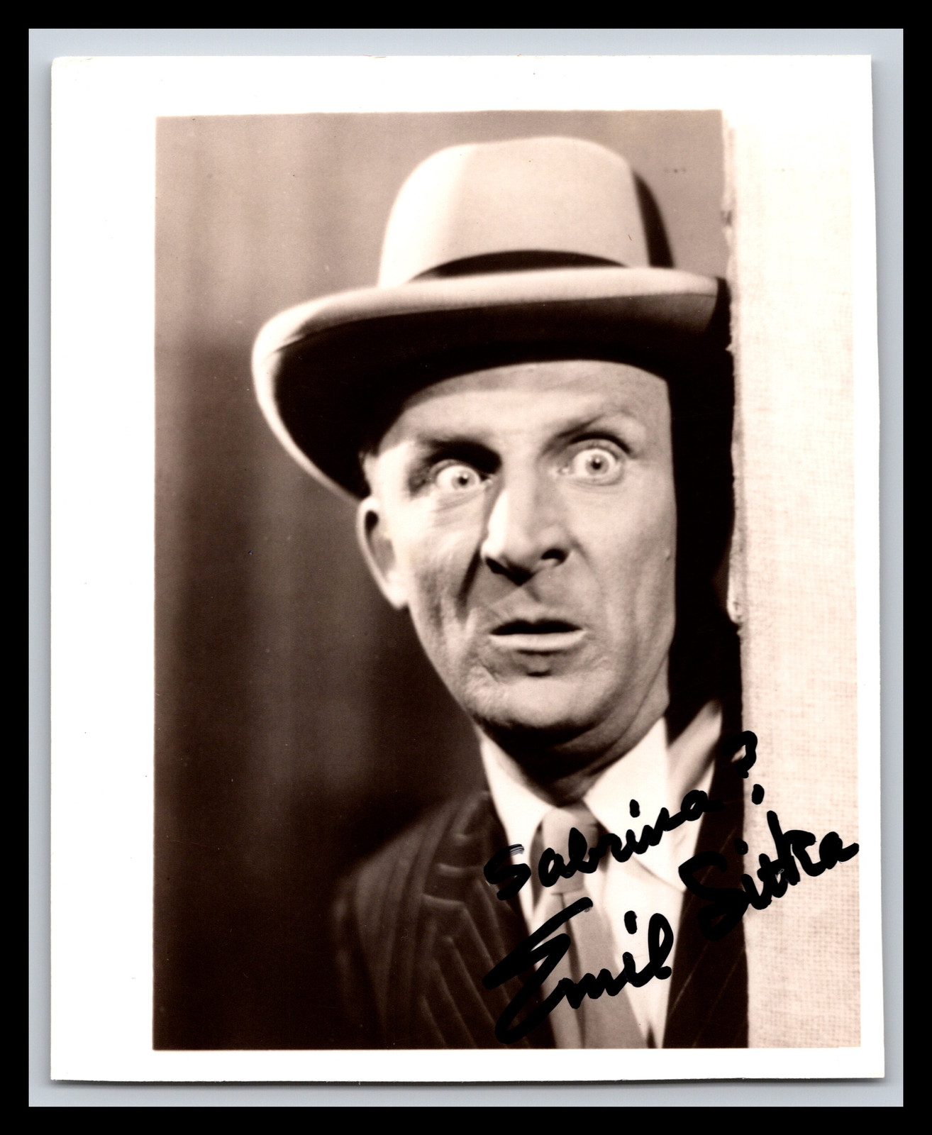 Emil Sitka - Actor - 3x4 Photo - Signed / Autograph