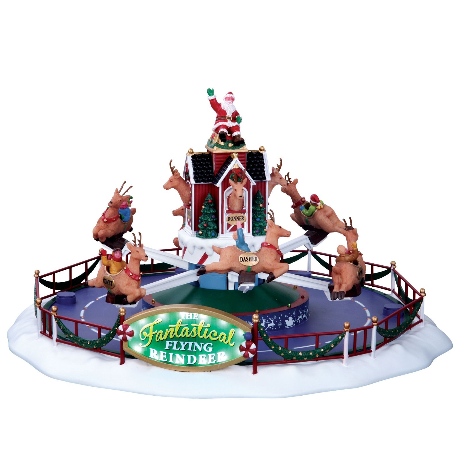 Lemax Santa's Wonderland Reindeer On Holiday Retired SKU: #64058