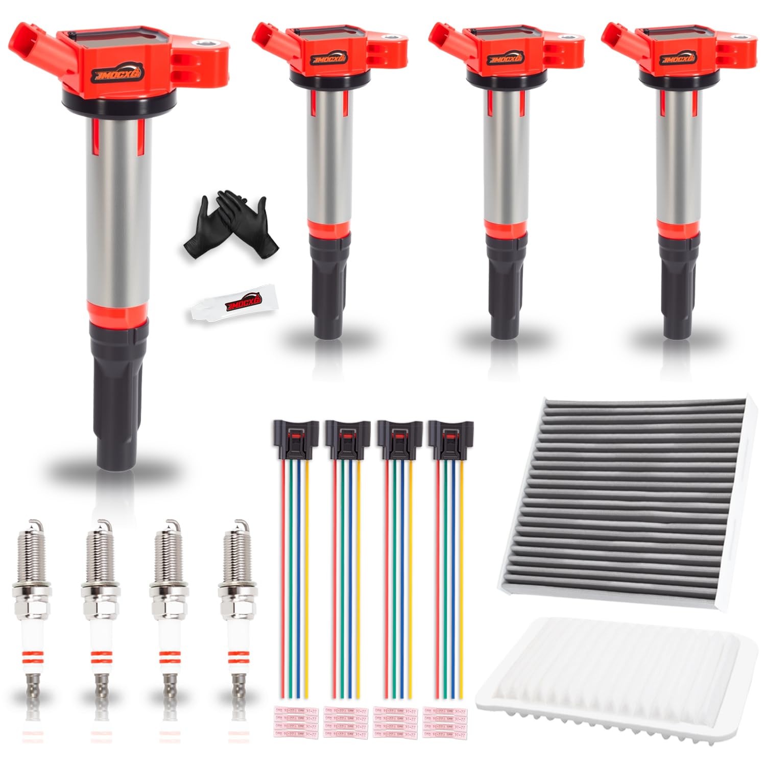 Tune up Kit w/ Coil Packs, Spark Plugs, Air Filters for Toyota Camry & Venza