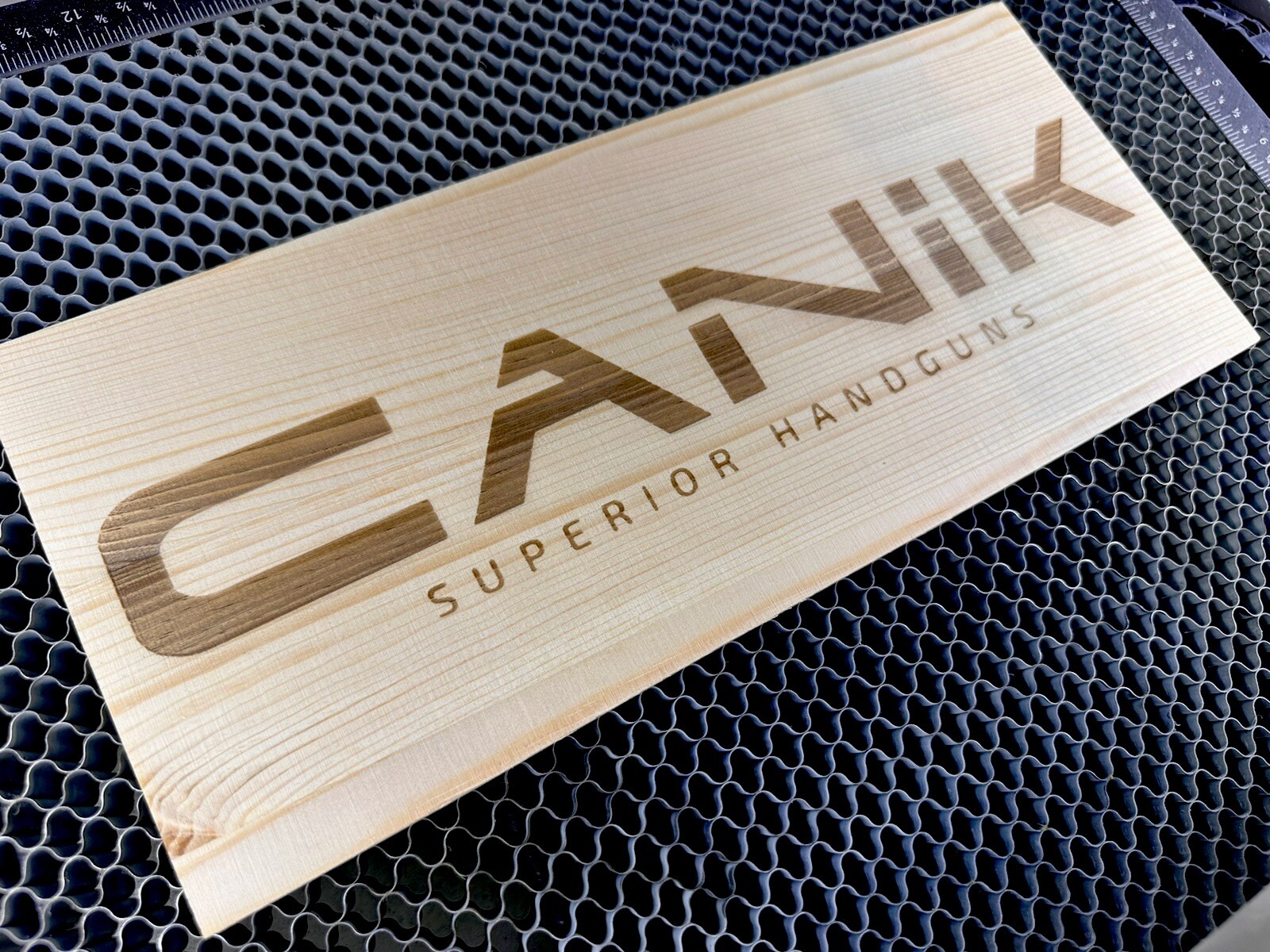 Canik Superior Handguns Pistol Wood Sign 12x5 Collectors Edition