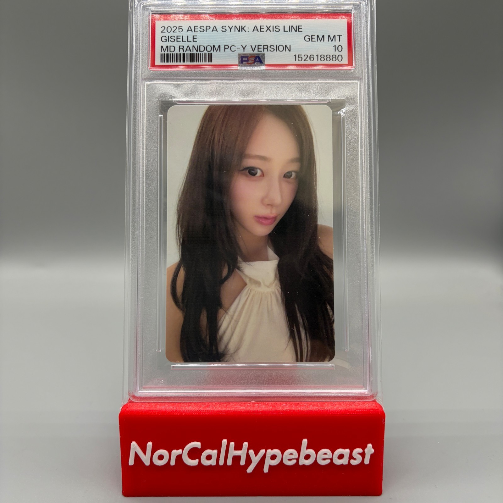 2025 AESPA GISELLE AERI UCHINAGA Synk Aexis Line MD Random PC-Y Photocard PSA 10