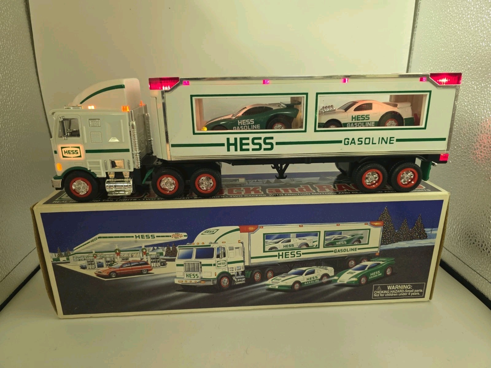 Rare Vintage 1997 Hess Toy Truck And Racers Tested
