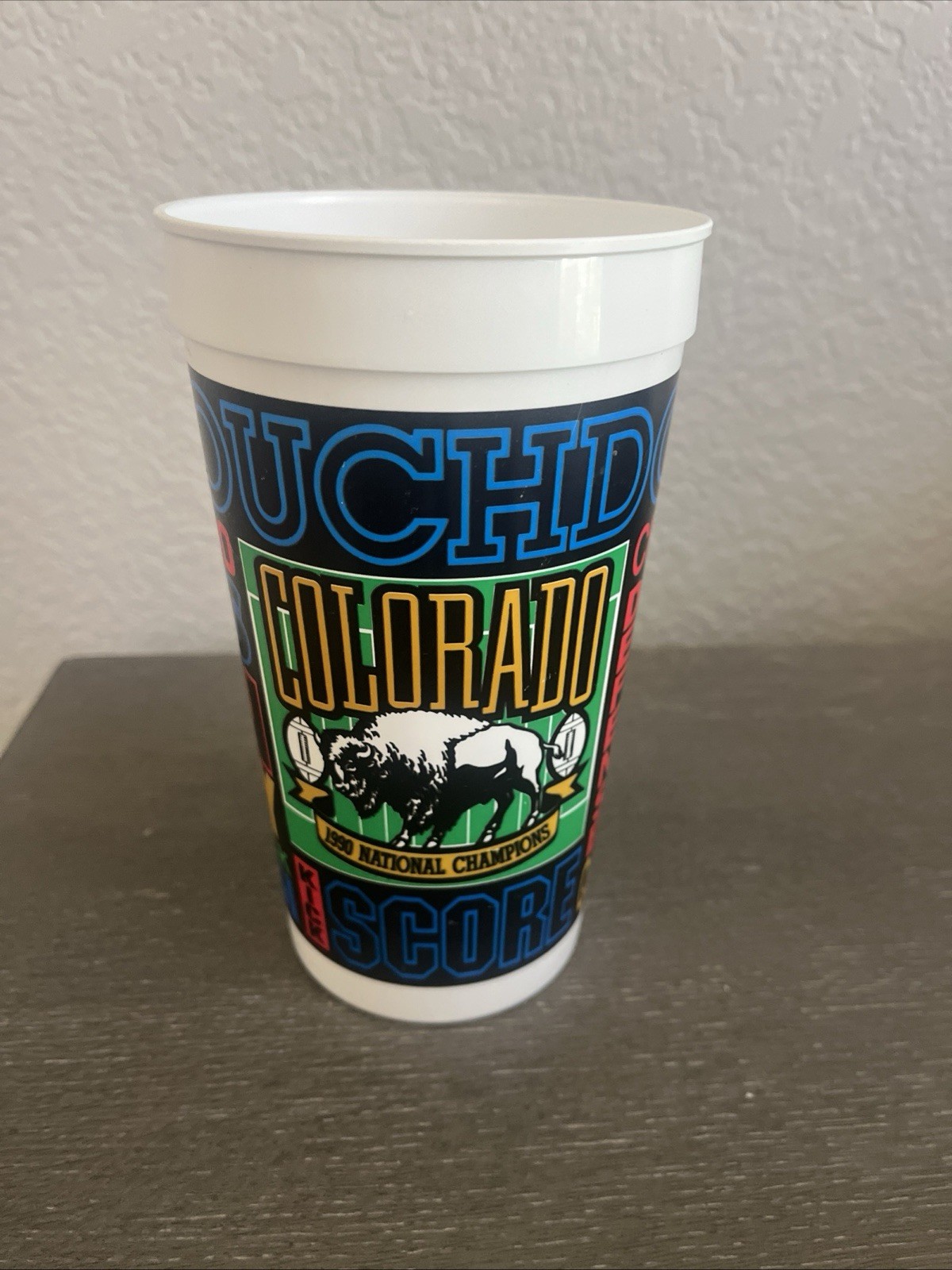 Vintage University of Colorado CU Buffaloes 1990 National Champions Pepsi Cup