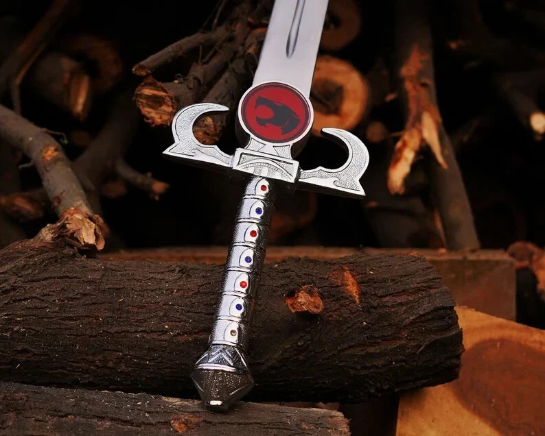 Handmade Lion-O Sword of Omens Replica with Sheath Collector Best Gift For Men