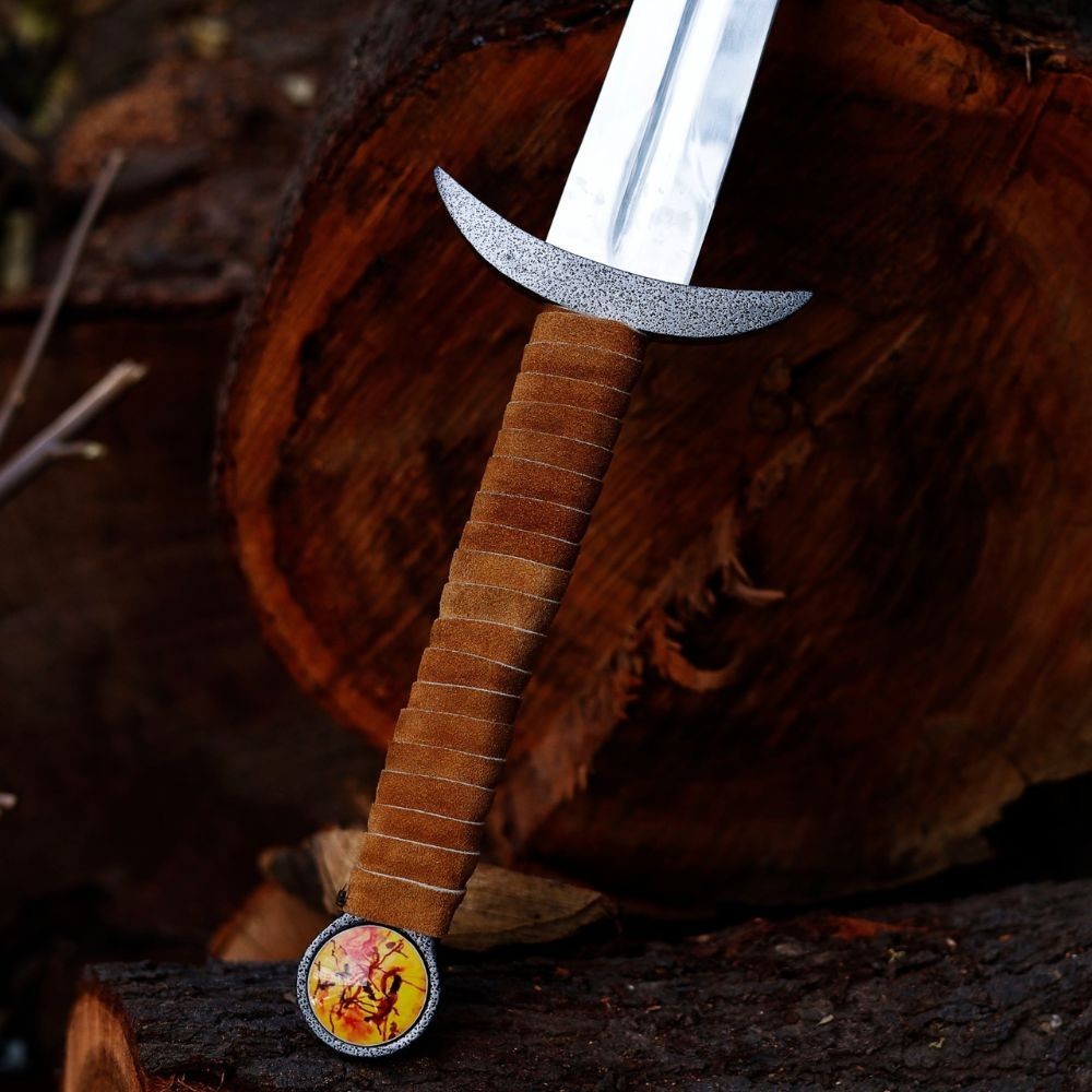 Handmade The Last Kingdom Sword Serpent Breath Sword Replica With Scabbered