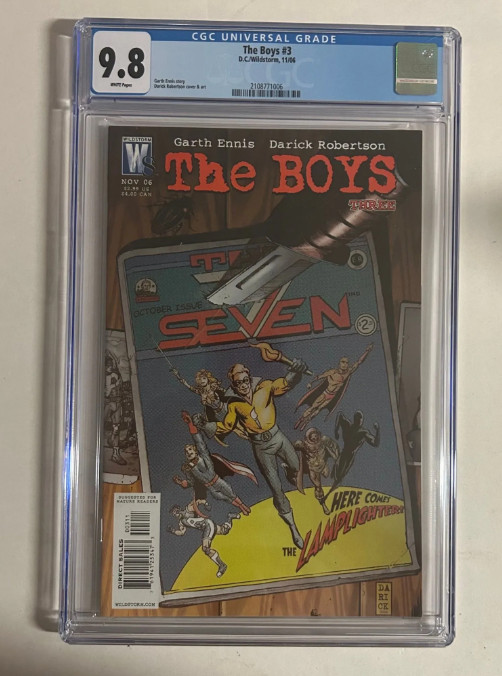 The Boys #3 CGC 9.8 First Homelander 2006 Garth Ennis 1st Print