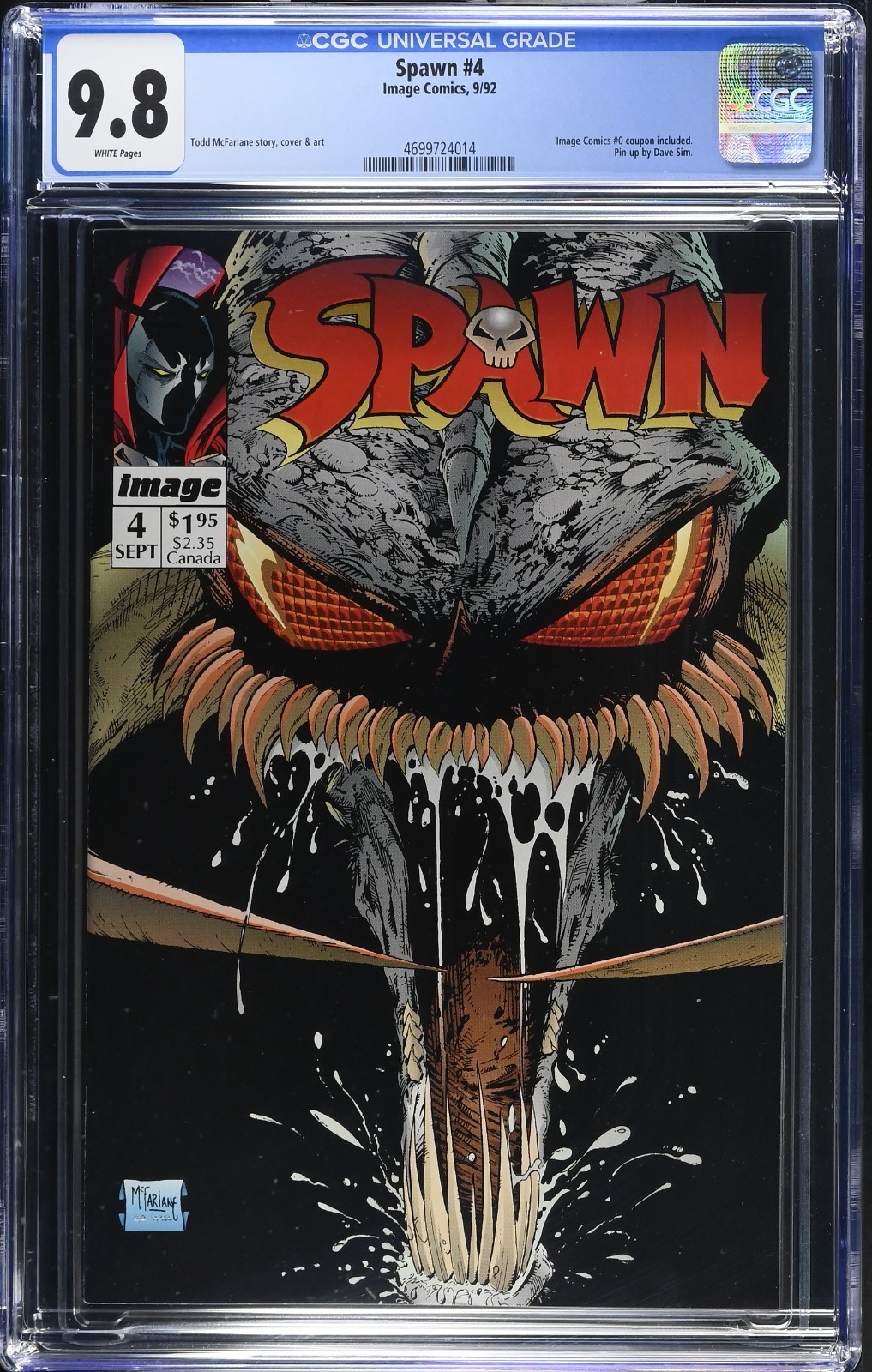 Spawn #4 CGC 9.8