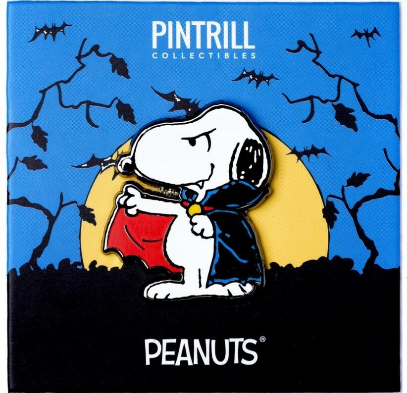 ⚡RARE⚡ PINTRILL x PEANUTS Dracula Snoopy Pin *BRAND NEW* LIMITED EDITION 🎃