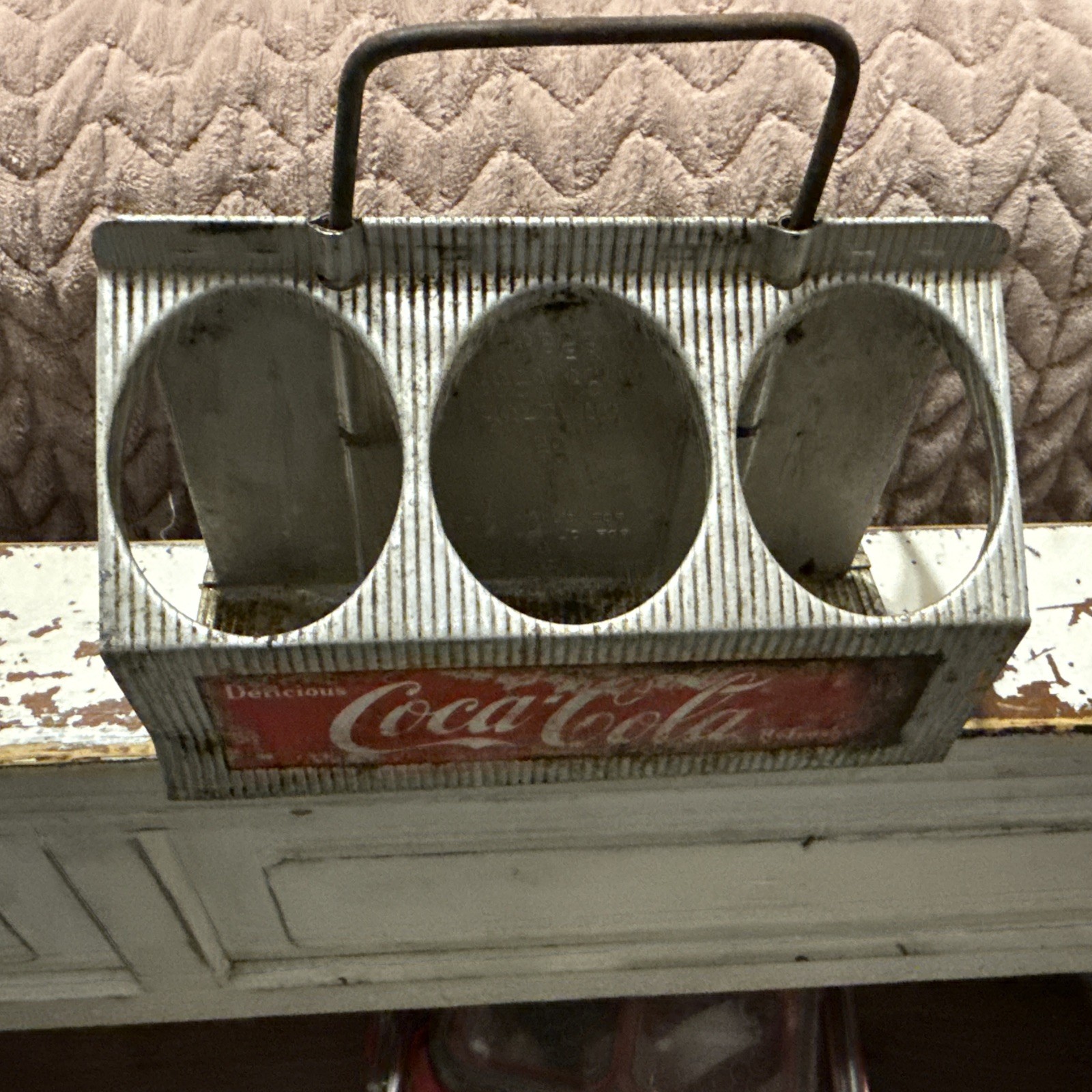 Vintage Coca Cola Aluminum Bottle Carrier