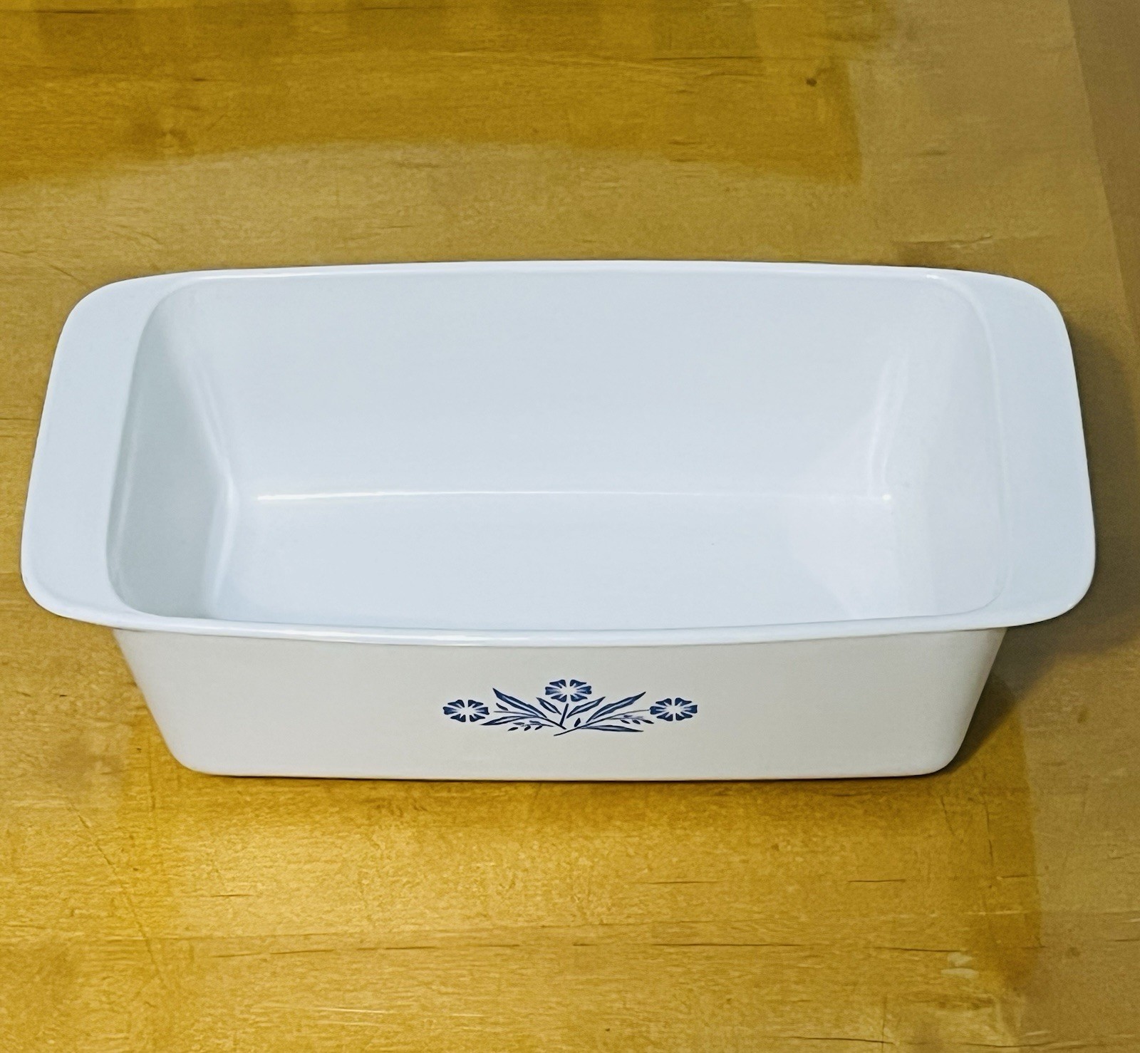Vtg. Corningware Blue Cornflower Loaf Pan P-315-B
