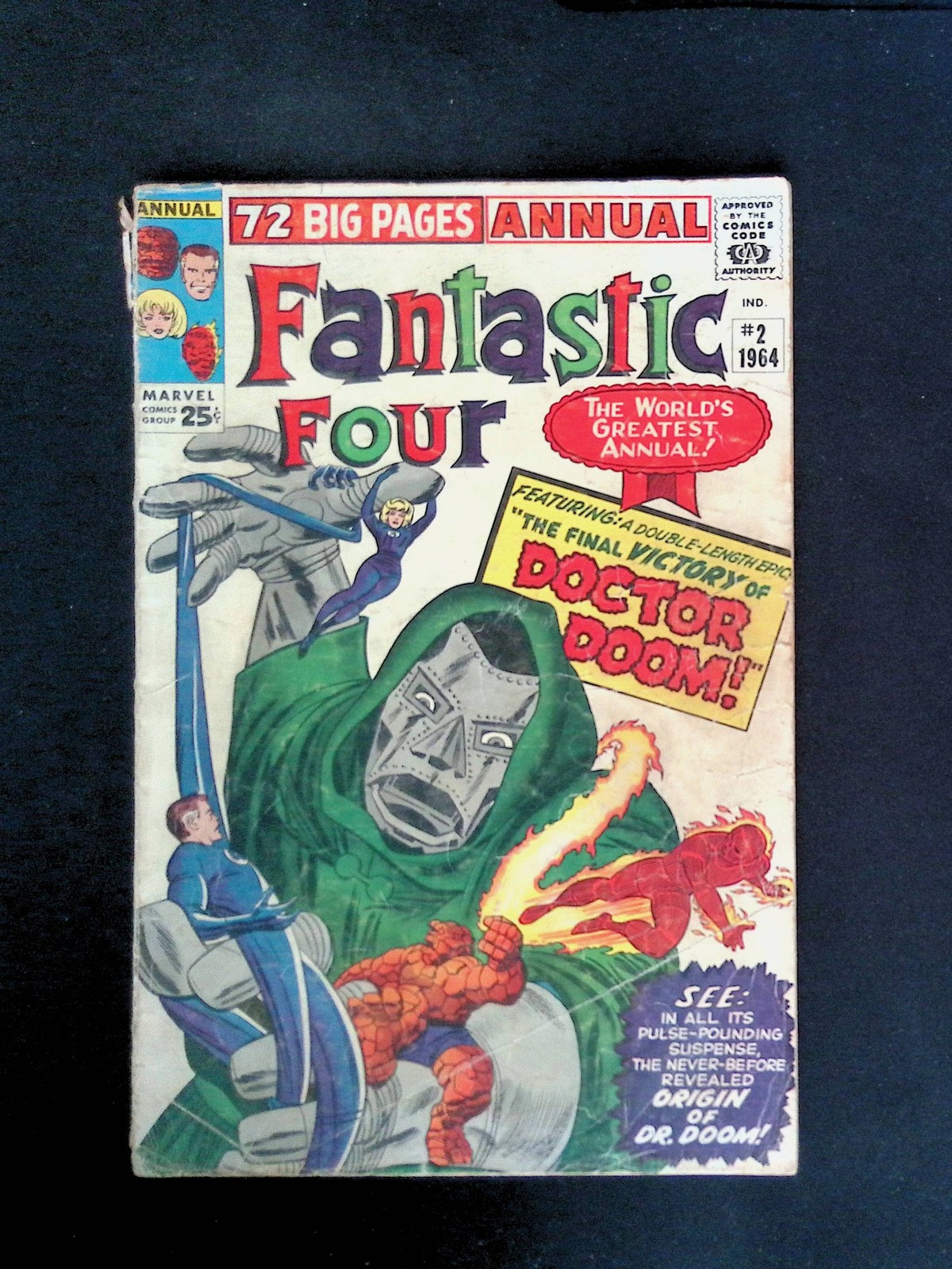 1964 Fantastic Four 2 Final Victory of Doctor Doom Marvel