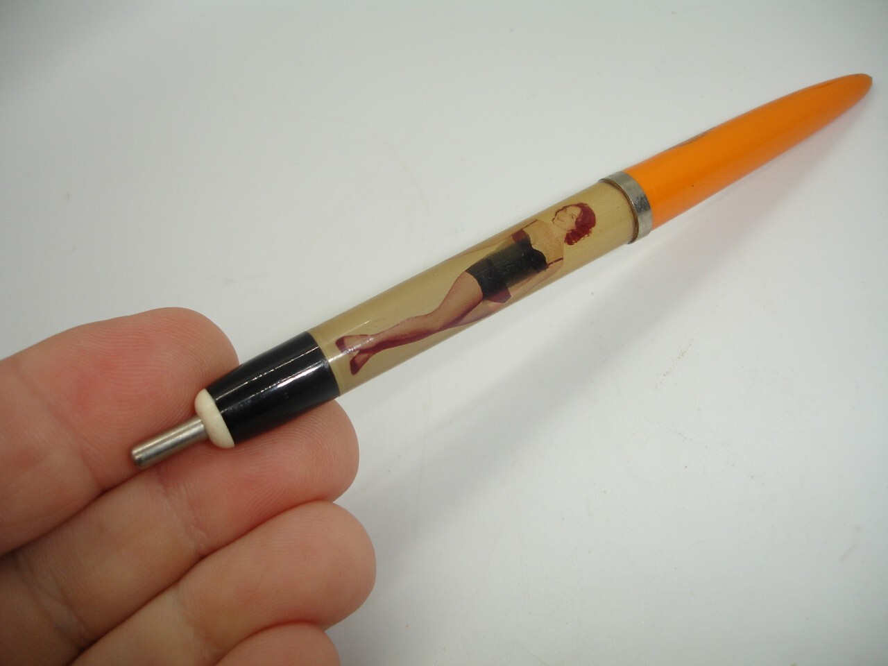 UAW 652 rare floaty babe mechanical pen United Auto Workers Union Lansing MI GM