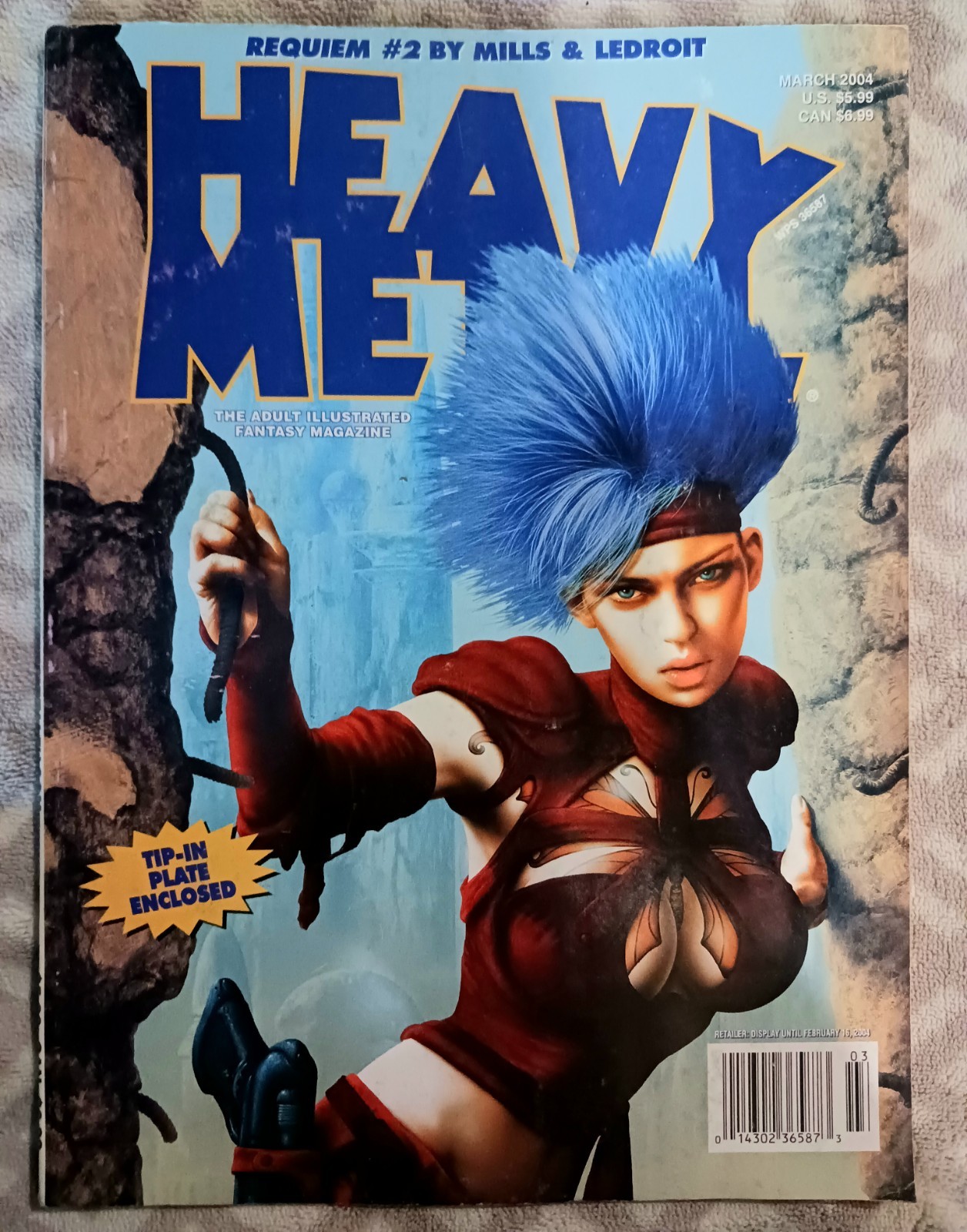 Heavy Metal Magazine March 2004 Vol. 28 #1 Includes Tip-In Original Art Insert