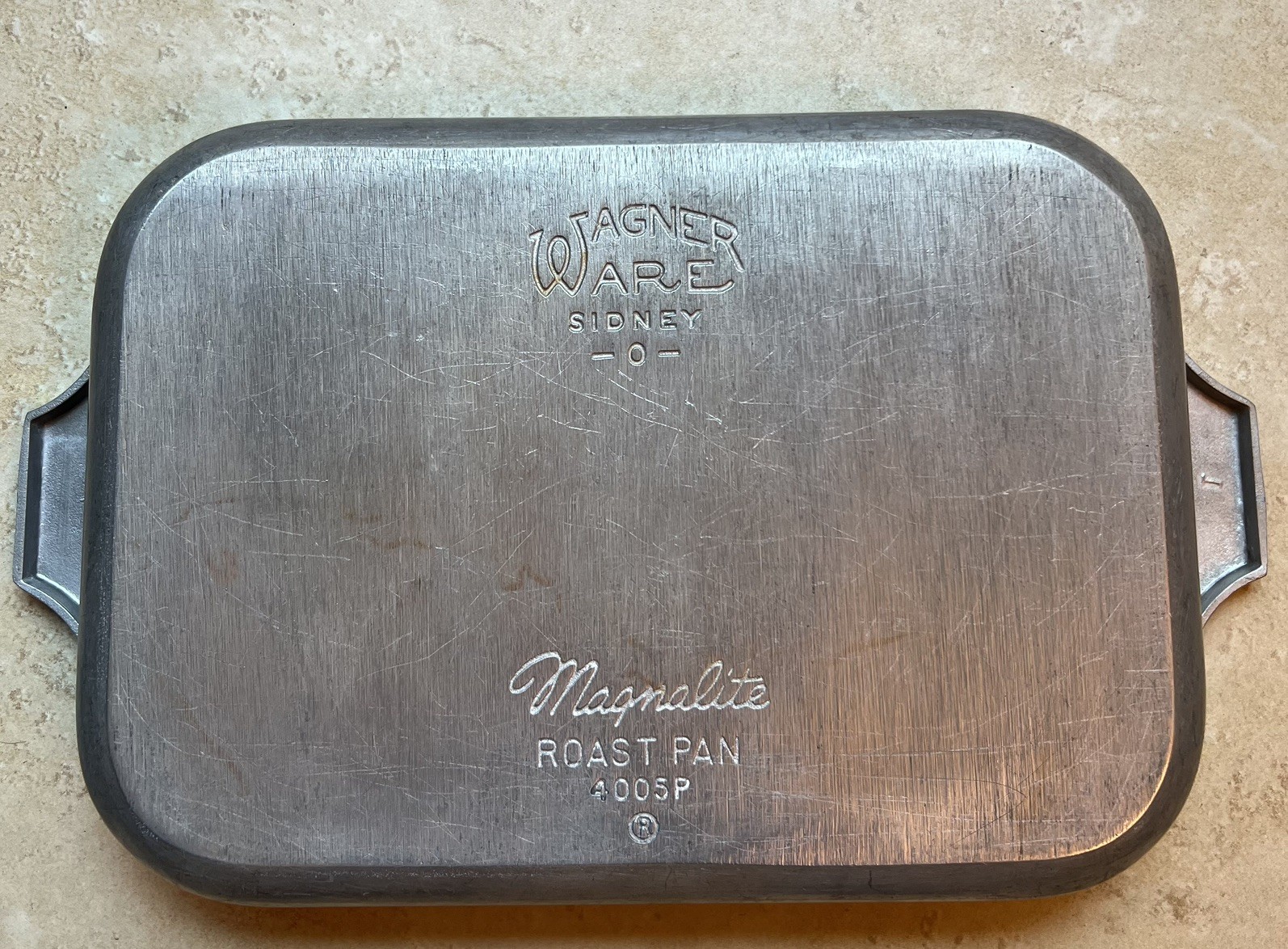 ​Vintage Wagner Ware Sidney O Magnalite Roast Pan 4005P Aluminum Roaster USA