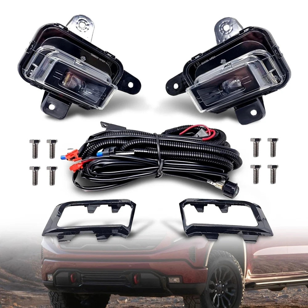 Aspaton Pair Fog Light Assembly Compatible with 2022 2023 2024 Sierra 1500 Fr...