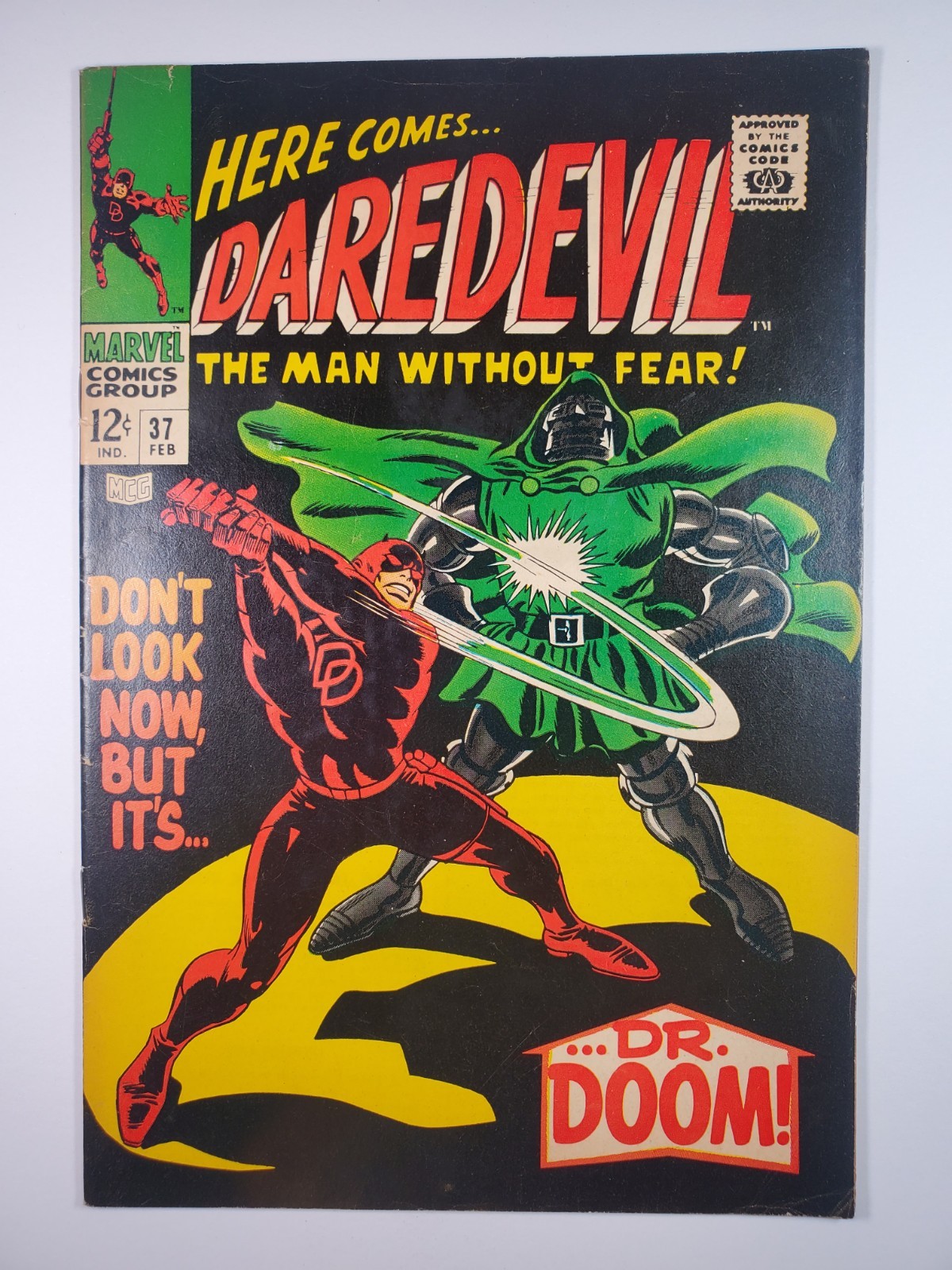 Daredevil #37 FN 1968 Key Issue Stan Lee Gene Colan Daredevil vs Doctor Doom