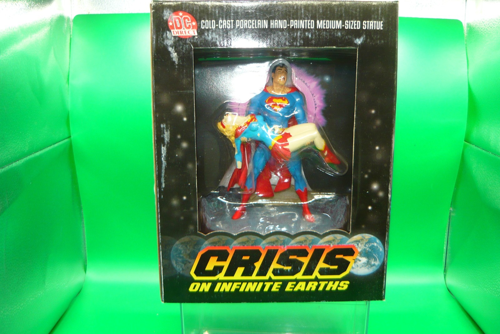 Vintage 1991 DC Direct SUPERMAN Statue CRISIS On Infinite Earth New In Box