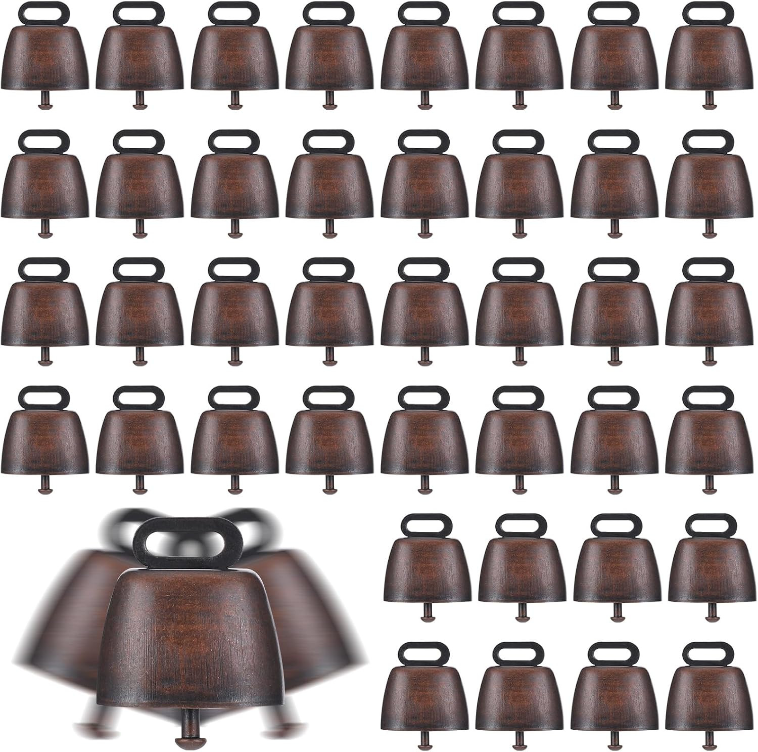 40PCS Cow Horse Sheep Grazing Copper Bells Small Brass Bells Cattle Goat Farm