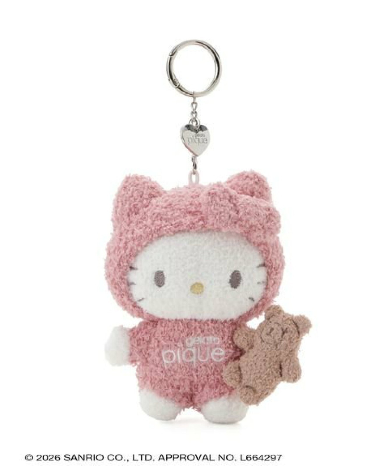Pre-sale Sanrio House x Gelato Pique Hello Kitty Plush Charm Color Pink