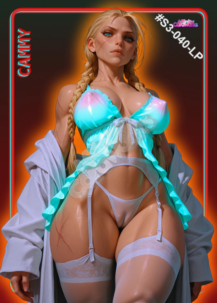 Cammy Street Fighter Custom Sexy Anime Waifu Trading Card Standard