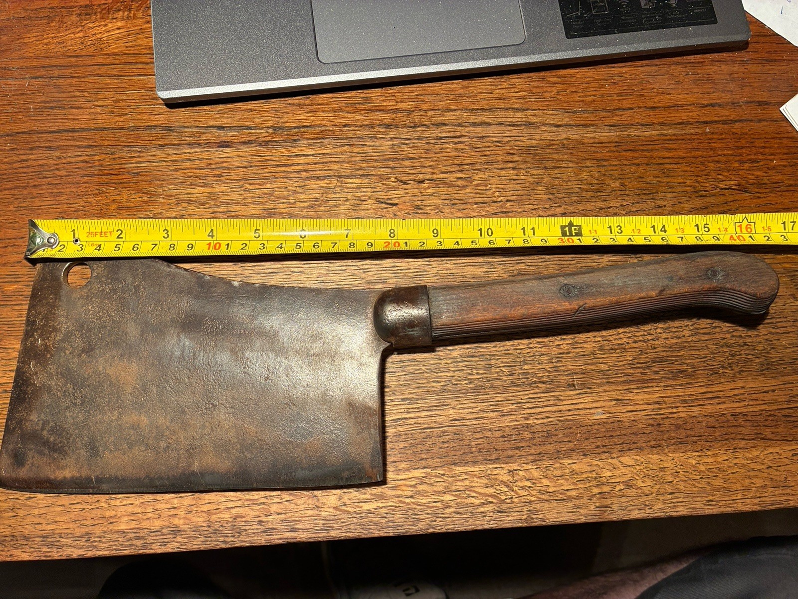 Vintage L. F. &C. Samuel Lee Pat May 25th 1886 Knives & Steel No 8 Meat Cleaver