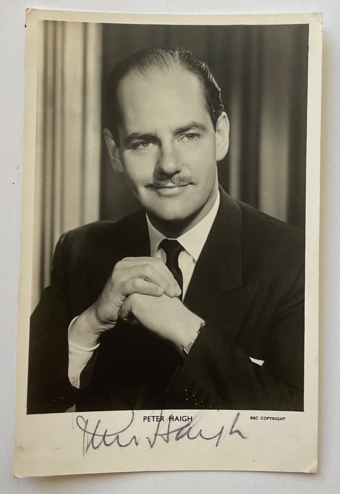 PETER HAIGH ( Come Dancing) Genuine Handsigned Photograph 5.5 x 3.5