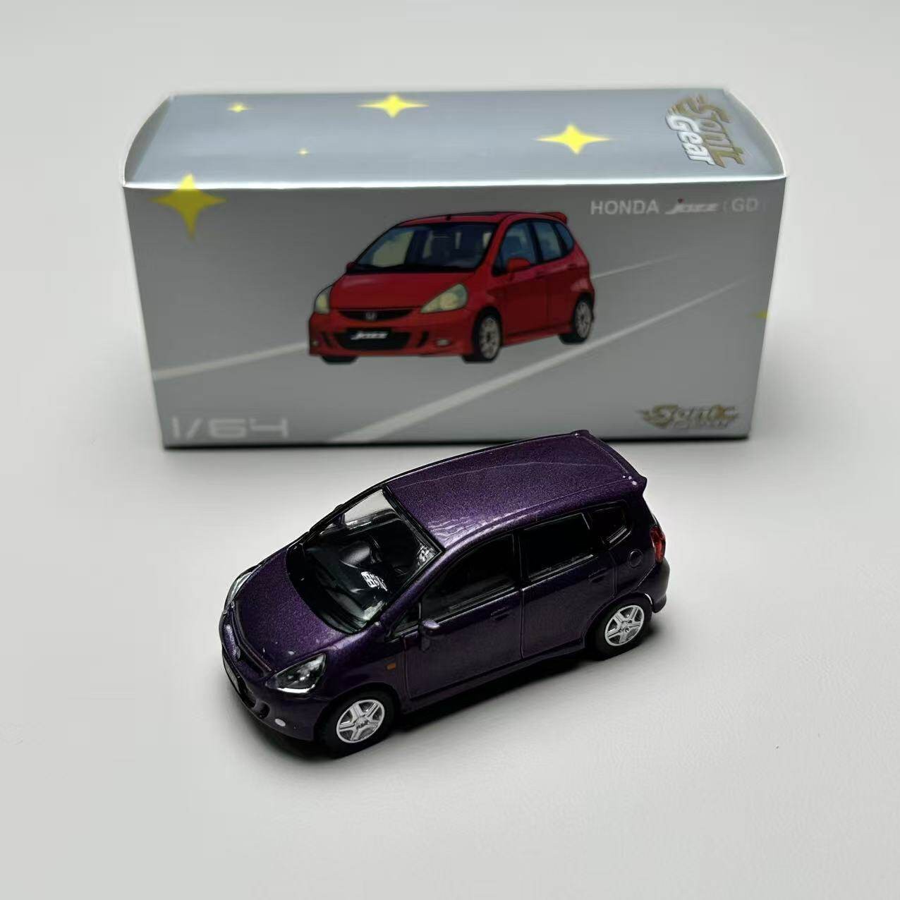 1/64 Fit Purple Alloy Car Model Diecast Miniature Collectible